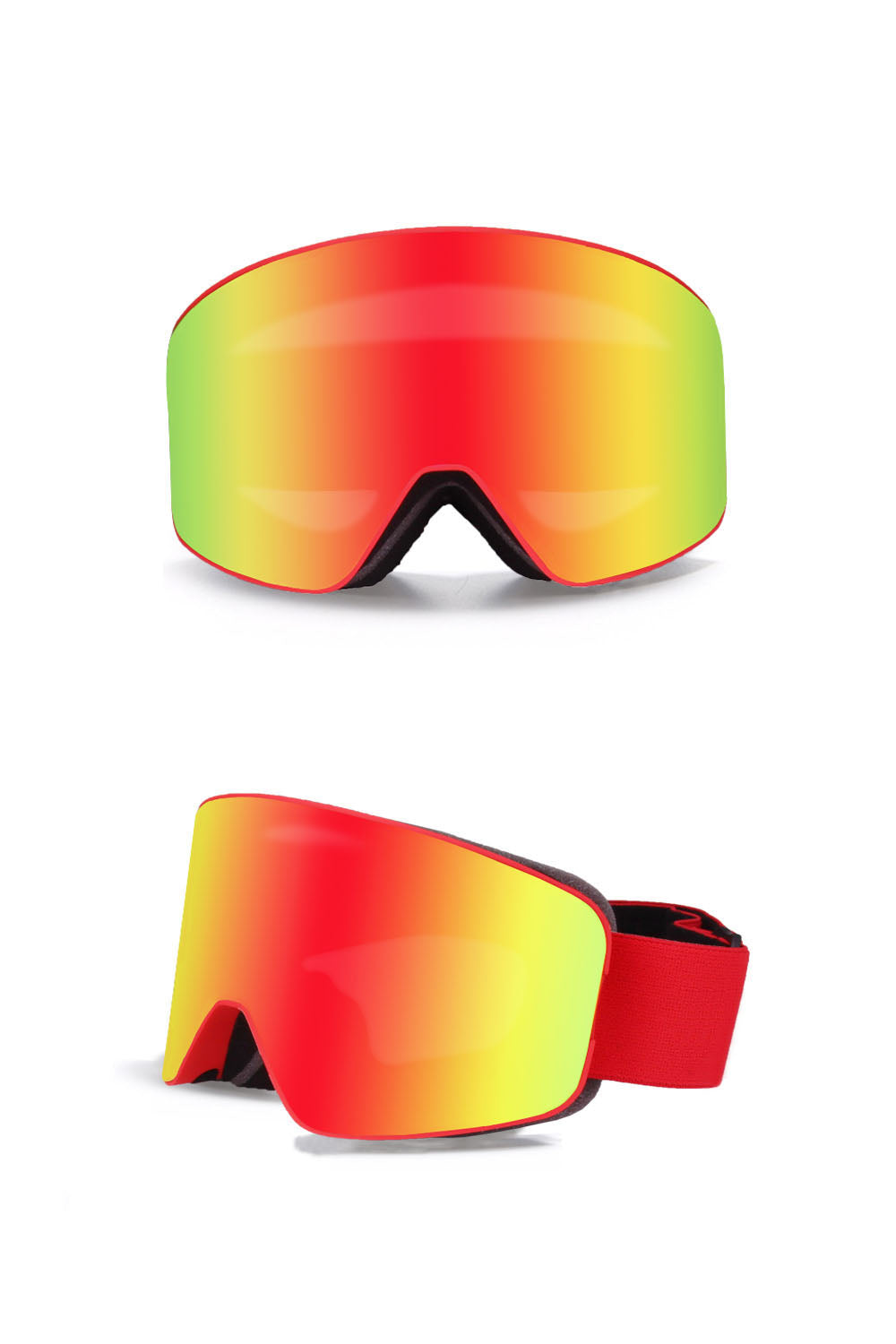 Pánské lyžařské brýle s dvojitým zorníkem – proti zamlžování, s UV ochranou, odolné proti větru, na snowboard a outdoorové sporty