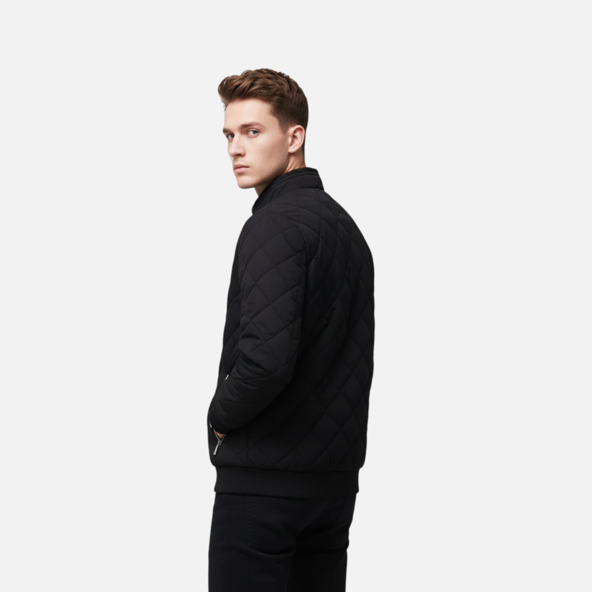 Valmonti | Men’s Quilted Fleece-Lined Winter Jacket