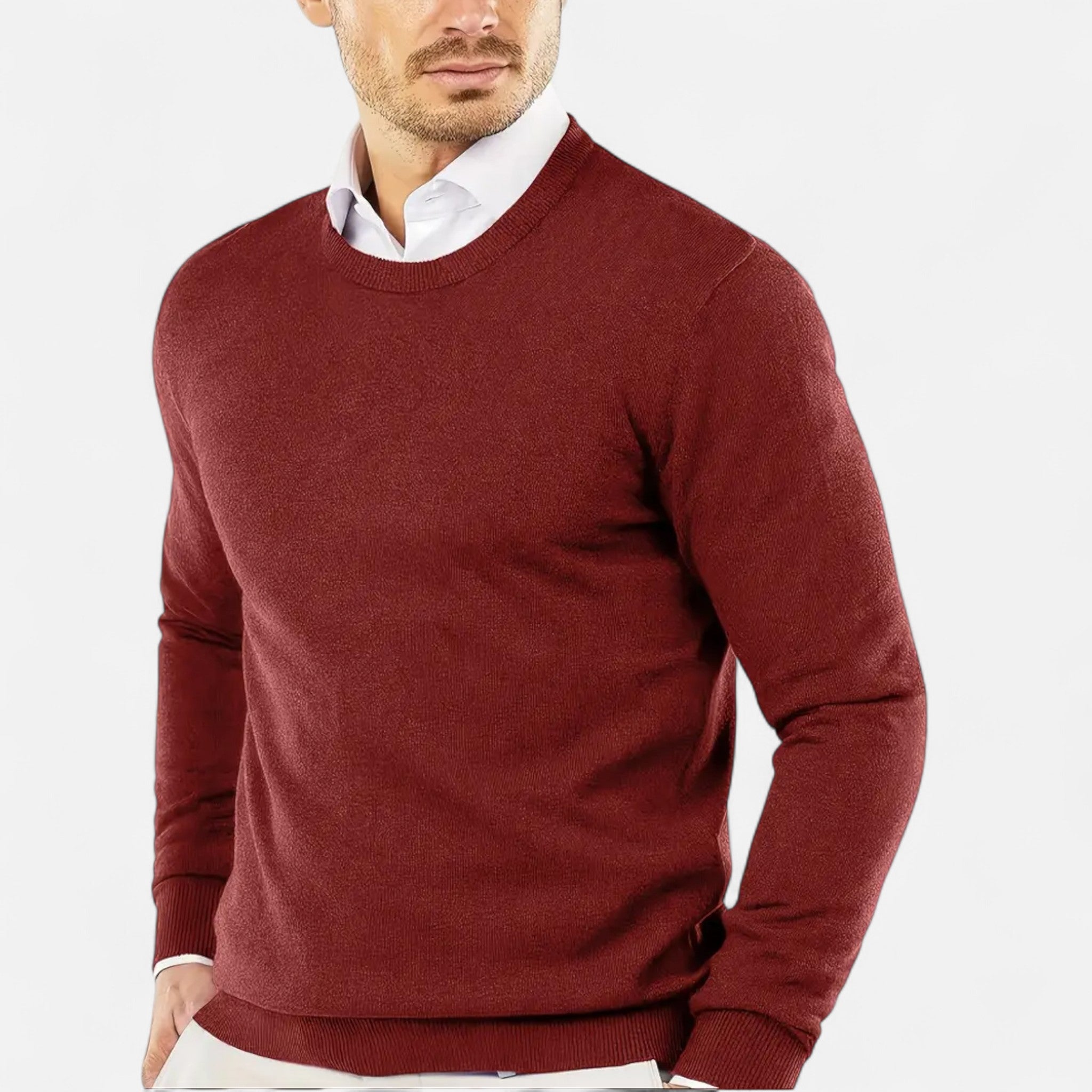 Valmonti | Men’s Round Neck Knit Sweater