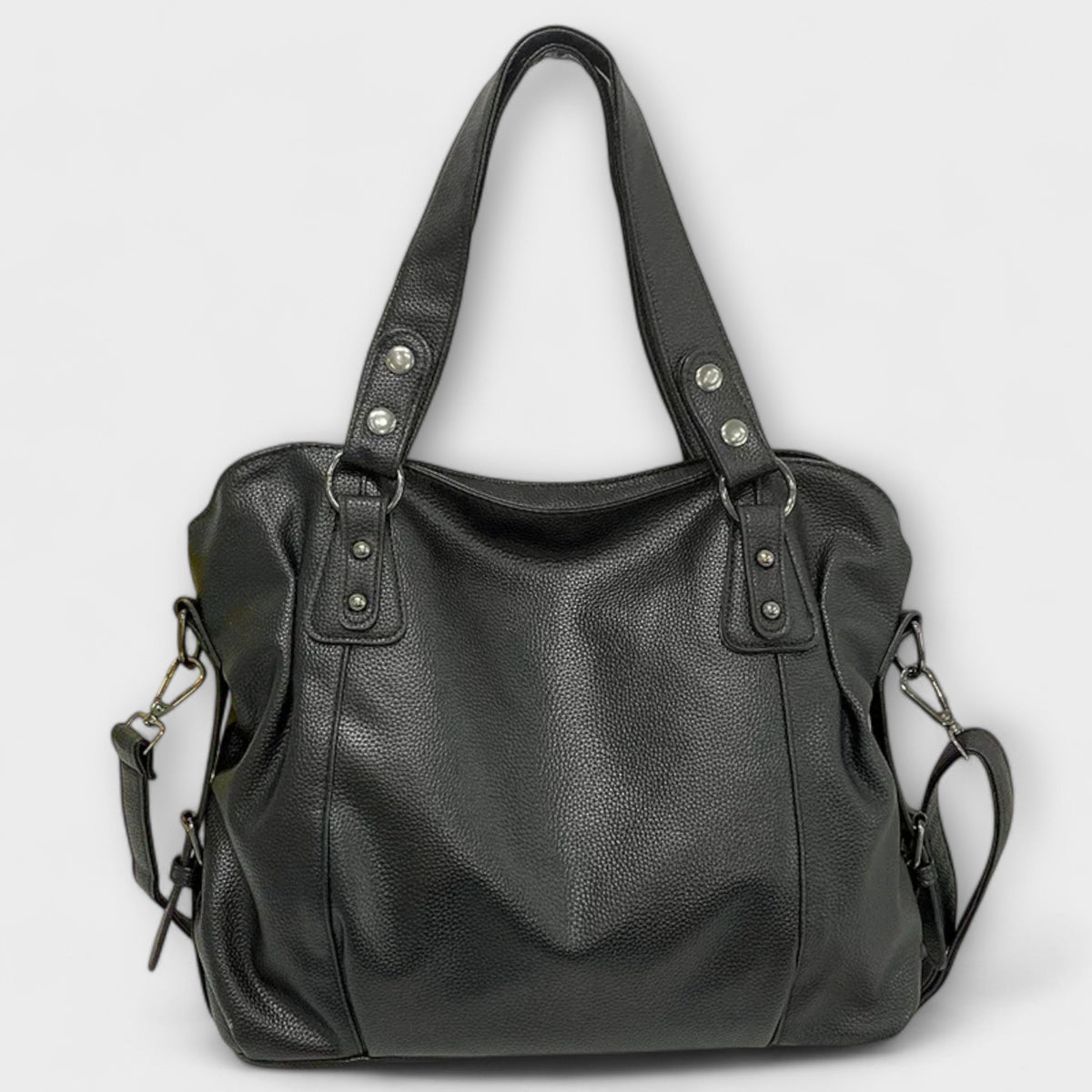Women’s Large Leather Tote Shoulder Bag – Spacious Multi-Carry Everyday Handbag for Work Travel Shopping Weekend City Wear and Versatile Daily Organisation