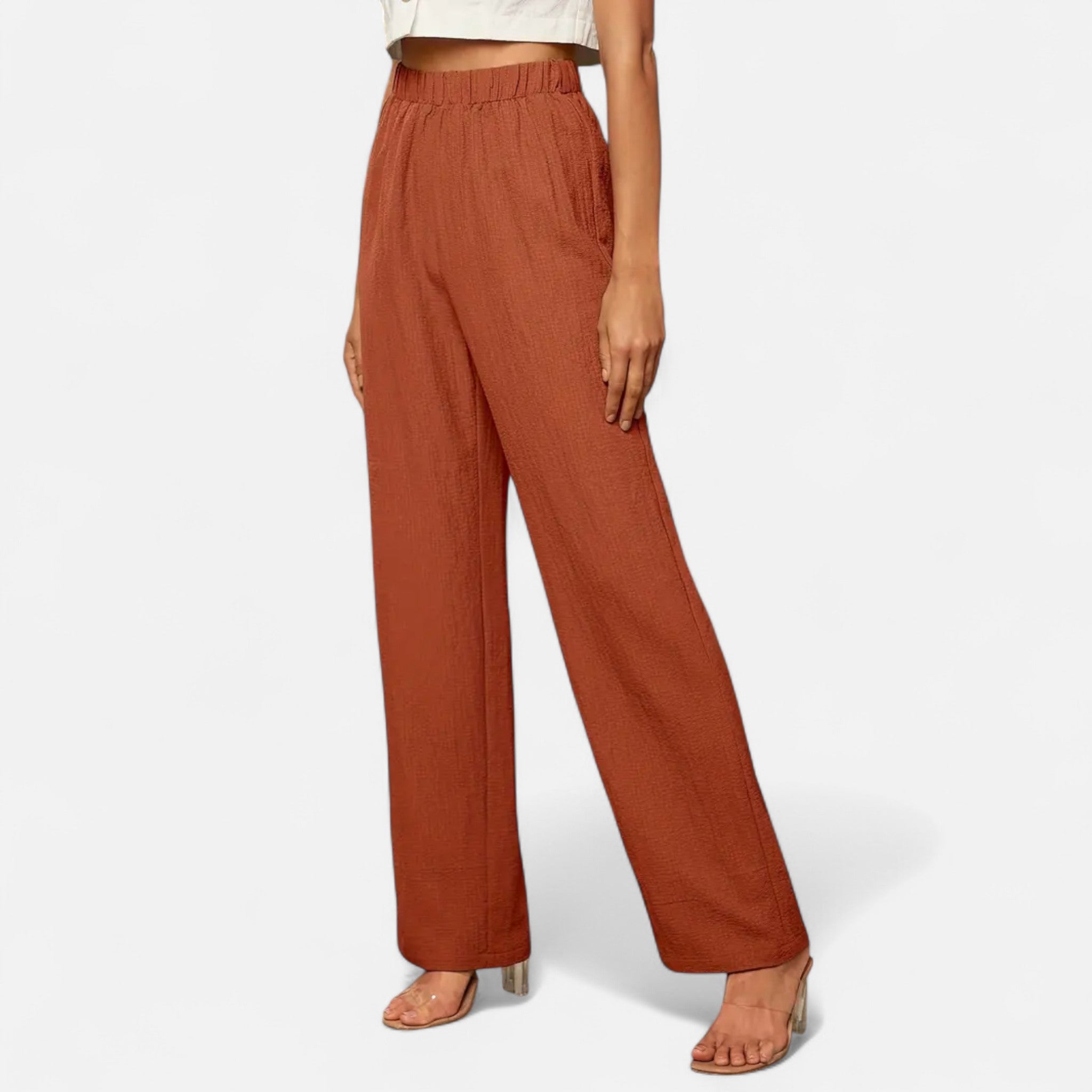 Valmonti | Women’s Straight-Leg Trousers – Timeless High-Waist Style