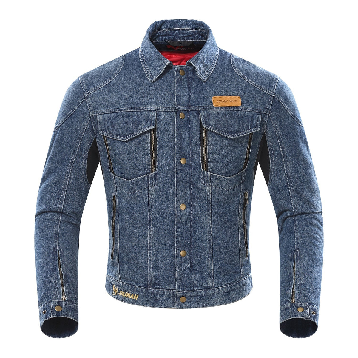 Veste de moto en denim protectrice pour homme - doublure amovible avec protections intégrées pour la conduite et ventilation