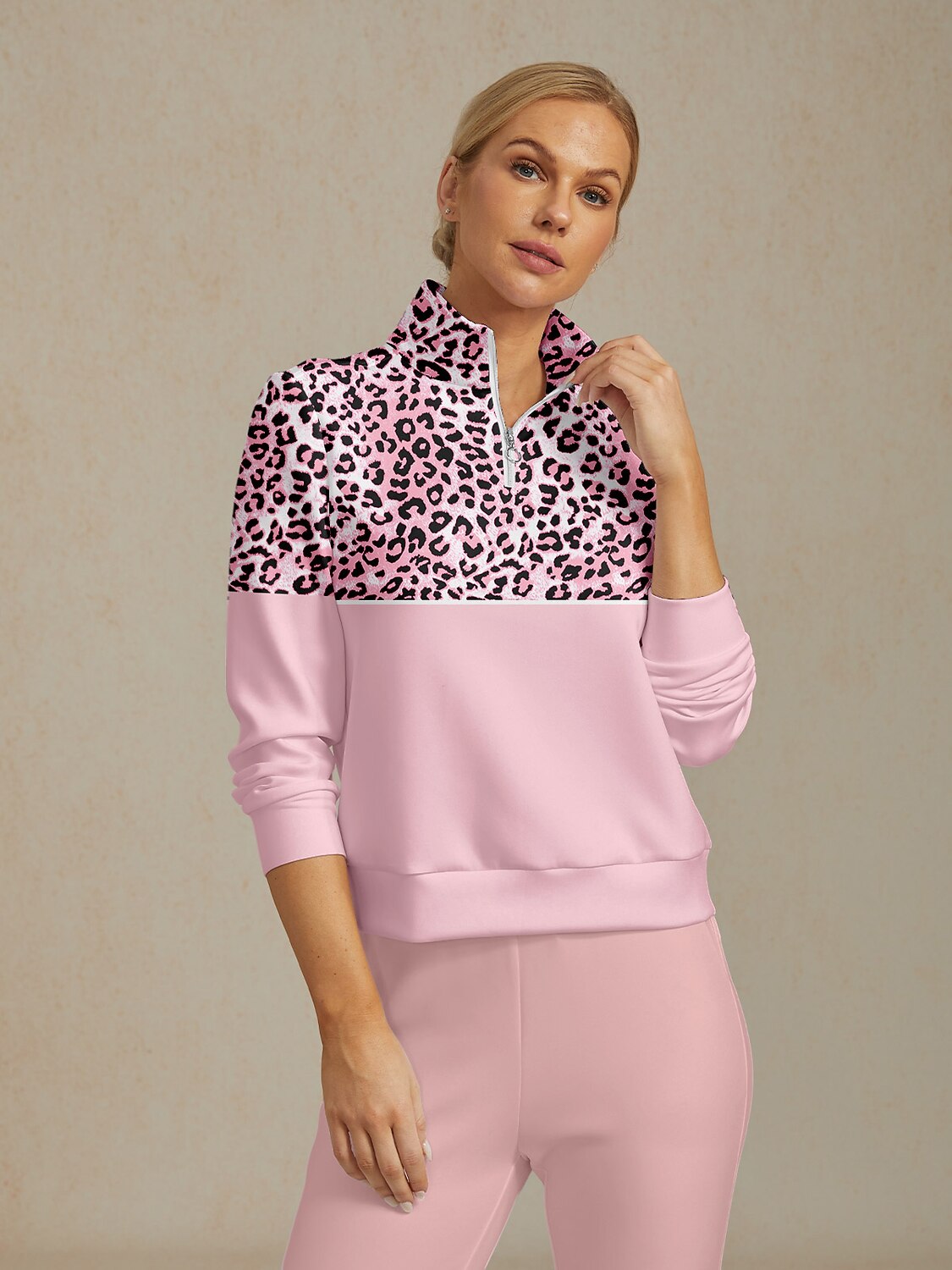 Savanna Motion cipzáras pulóver golfhoz – Szélálló, rugalmas kialakítás lélegző kényelemmel