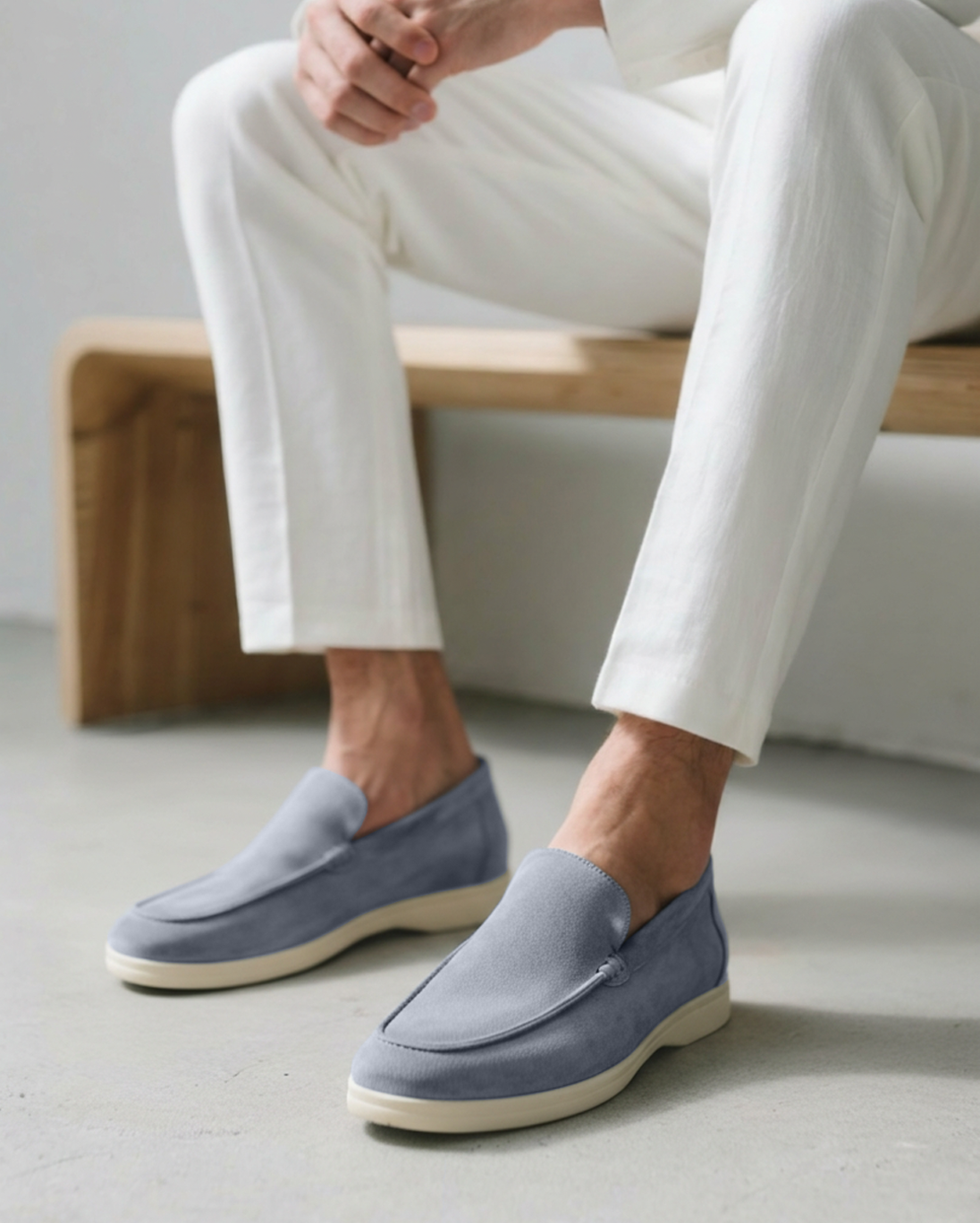 Herresuede slip-on loafers afslappede komfortable hverdags sko