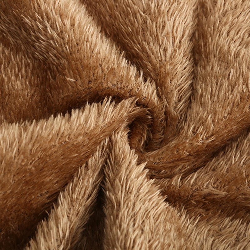 Chaqueta de campo estampada para hombre – Prenda exterior de mezcla de algodón con forro de borreguito y cuello alto