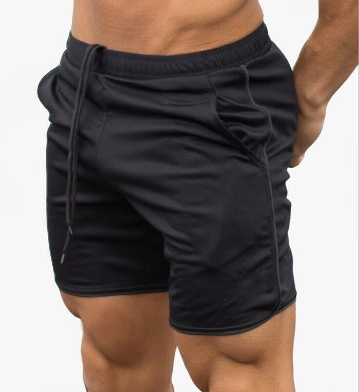 Short de sport léger pour homme - Short d’entraînement à taille élastique avec cordon et poches latérales pour la salle de sport et un style décontracté