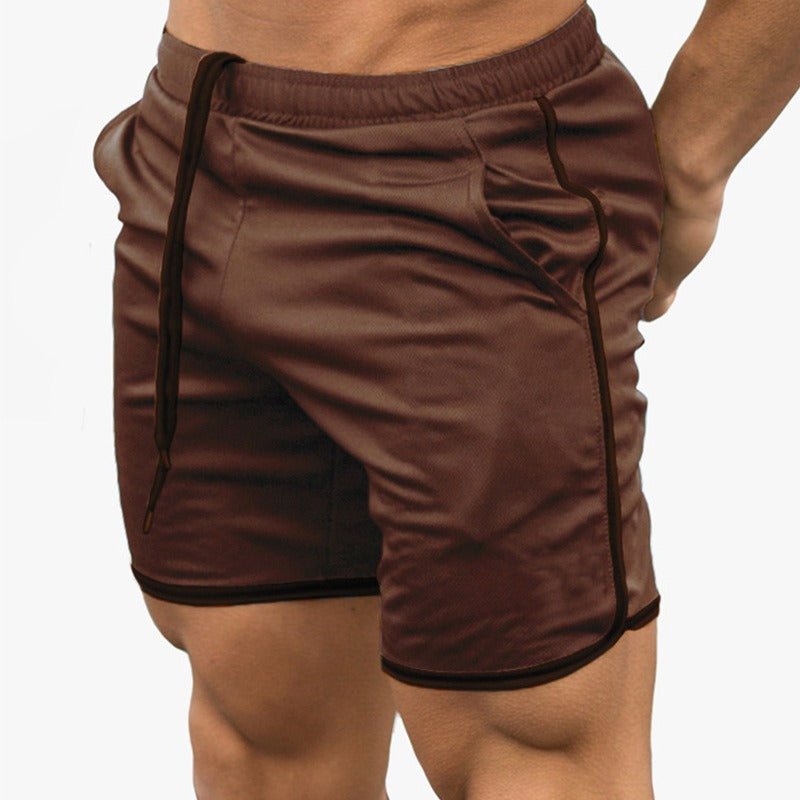 Short de sport léger pour homme - Short d’entraînement à taille élastique avec cordon et poches latérales pour la salle de sport et un style décontracté