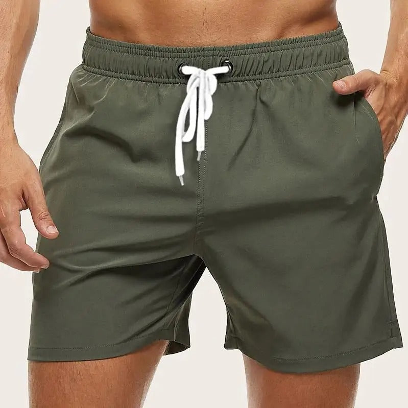 Bañadores para hombre con cintura de cordón y longitud media