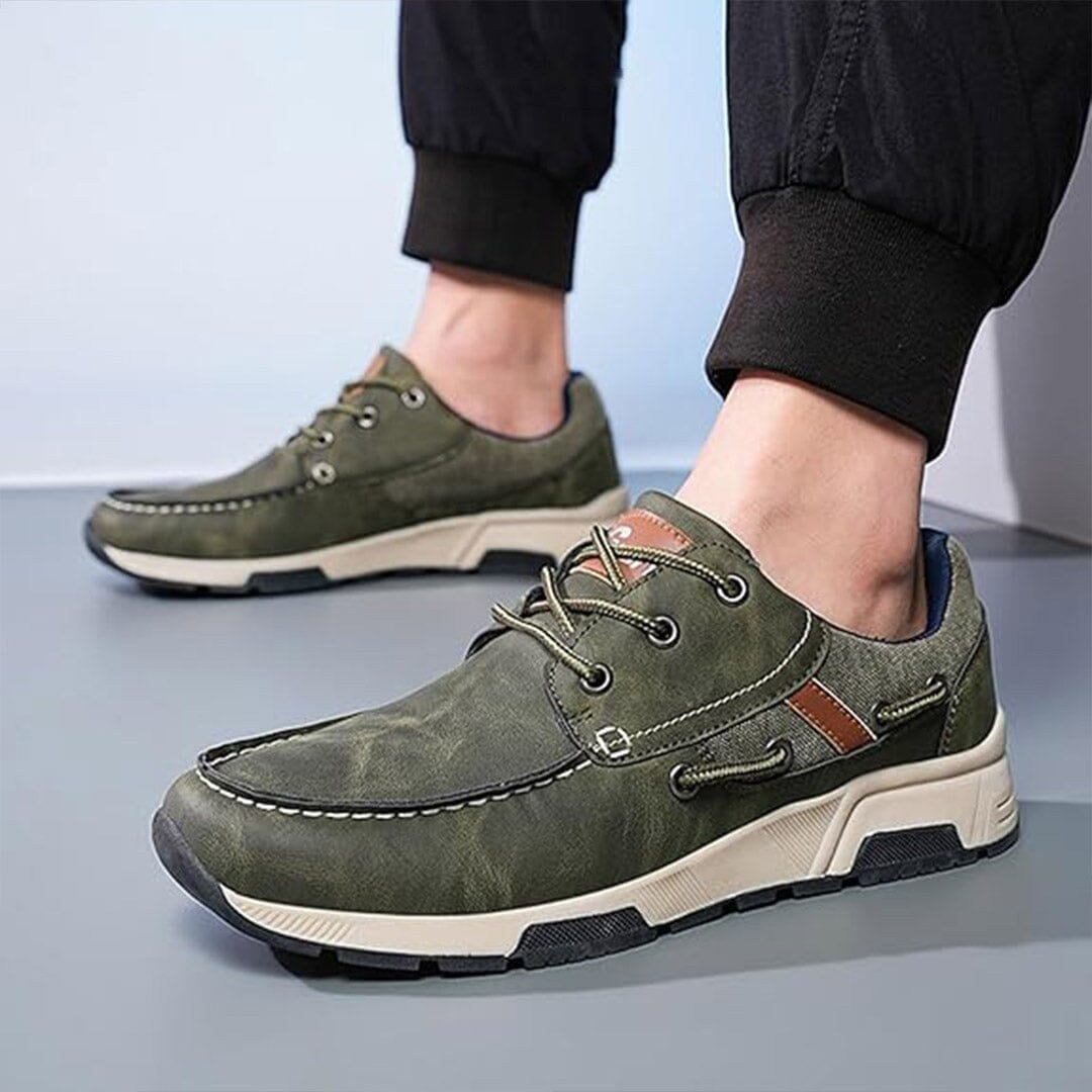 Herren-Bootsschuhe in Wildlederoptik – Schnür-Mokassins mit flexibler Sohle für lässige Sommerurlaube, den entspannten Stadtalltag und legere Wochenend-Outfits