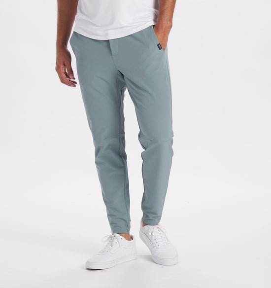 Pantaloni bărbătești elastici, cu croială slim - pantaloni casual conici, cu buzunare laterale, pentru purtare zilnică