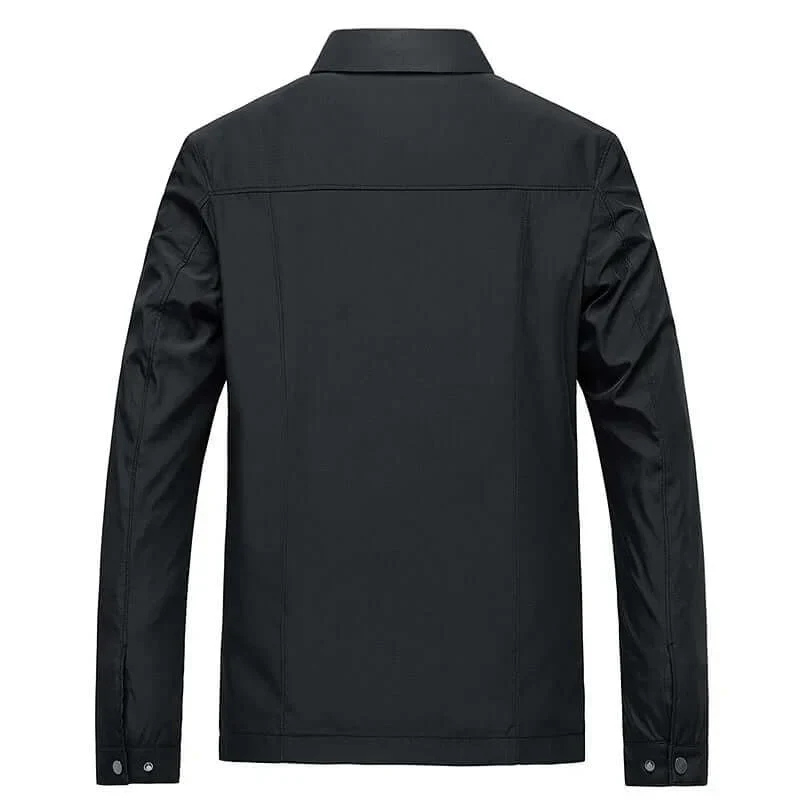 Men’s Lightweight Harrington Jacket – Refined Collared Zip Layer for Transitional Wear