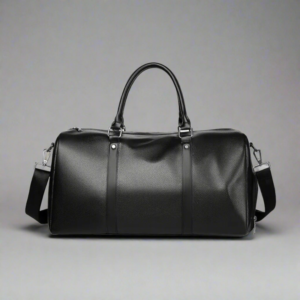 Men’s Large Weekender Duffle Bag – Structured Travel Holdall with Shoulder Strap