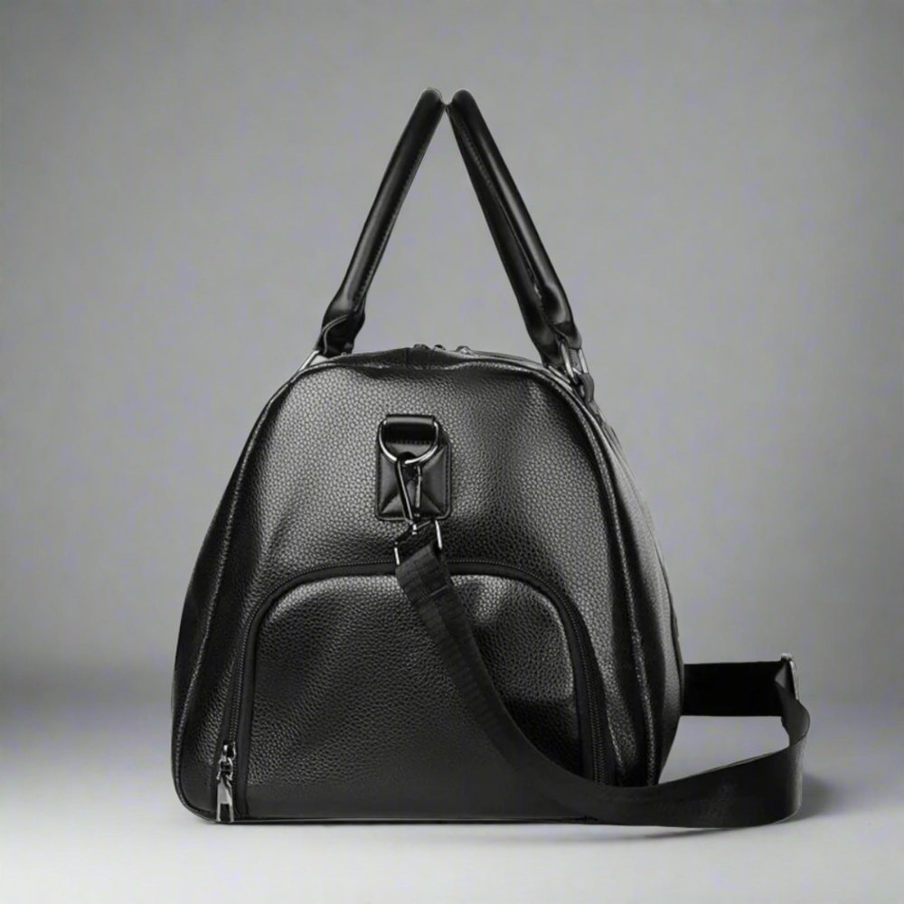 Men’s Large Weekender Duffle Bag – Structured Travel Holdall with Shoulder Strap