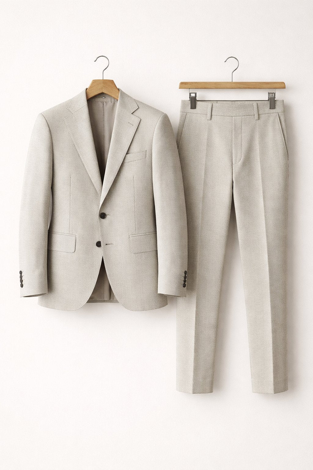Costume business pour homme en nylon durable – ensemble deux pièces ajusté pour les réunions, les mariages et les événements formels