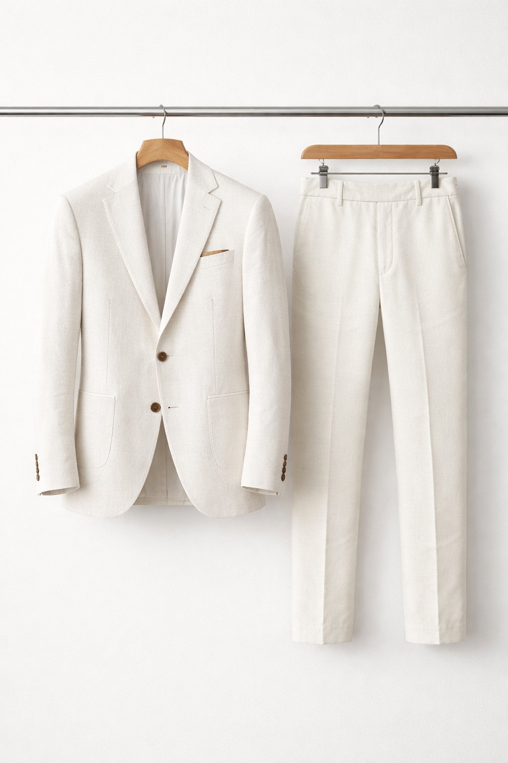 Costume business pour homme en nylon durable – ensemble deux pièces ajusté pour les réunions, les mariages et les événements formels