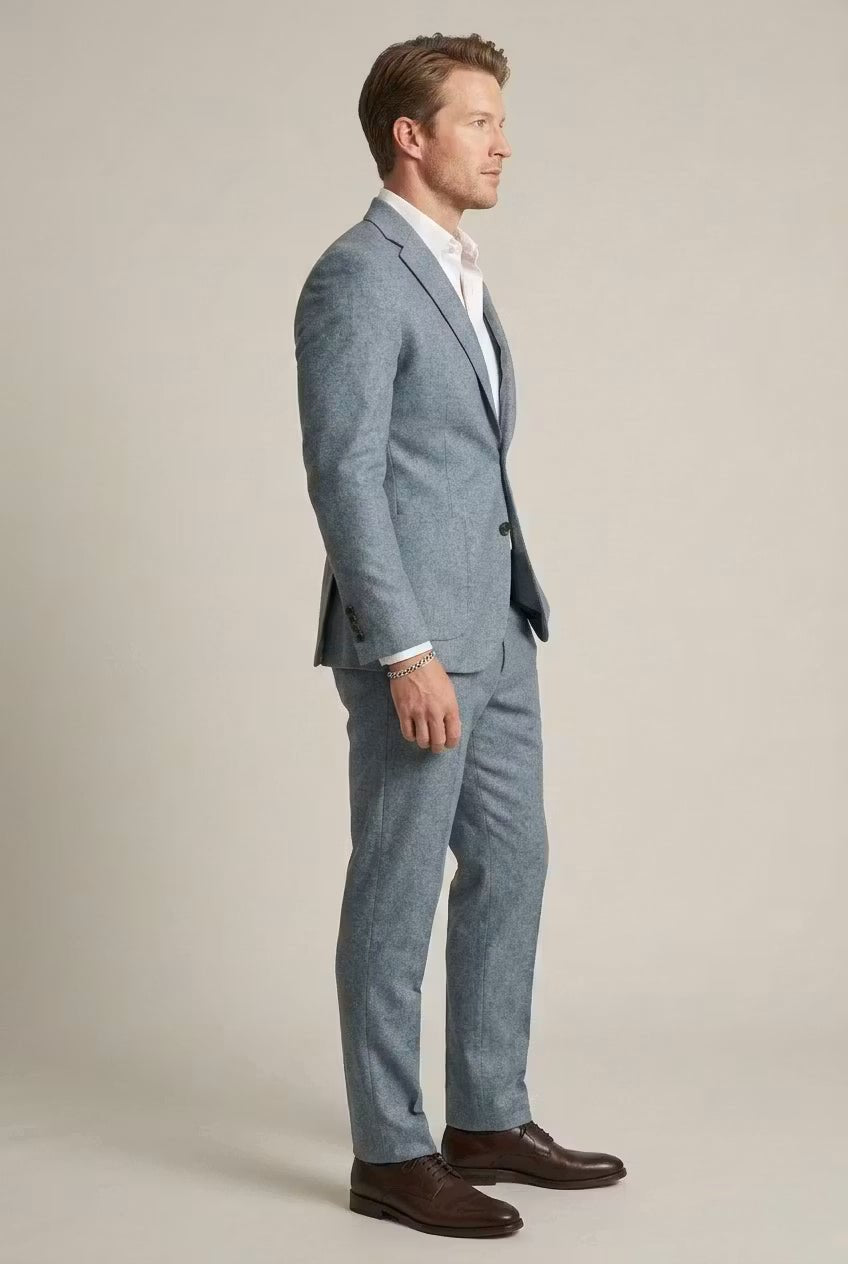 Costume business pour homme en nylon durable – ensemble deux pièces ajusté pour les réunions, les mariages et les événements formels