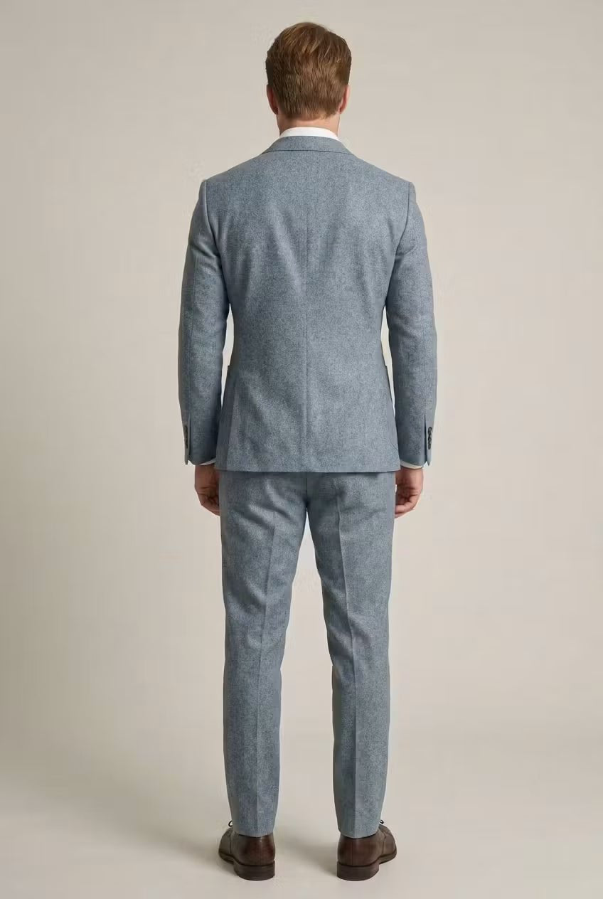 Costume business pour homme en nylon durable – ensemble deux pièces ajusté pour les réunions, les mariages et les événements formels