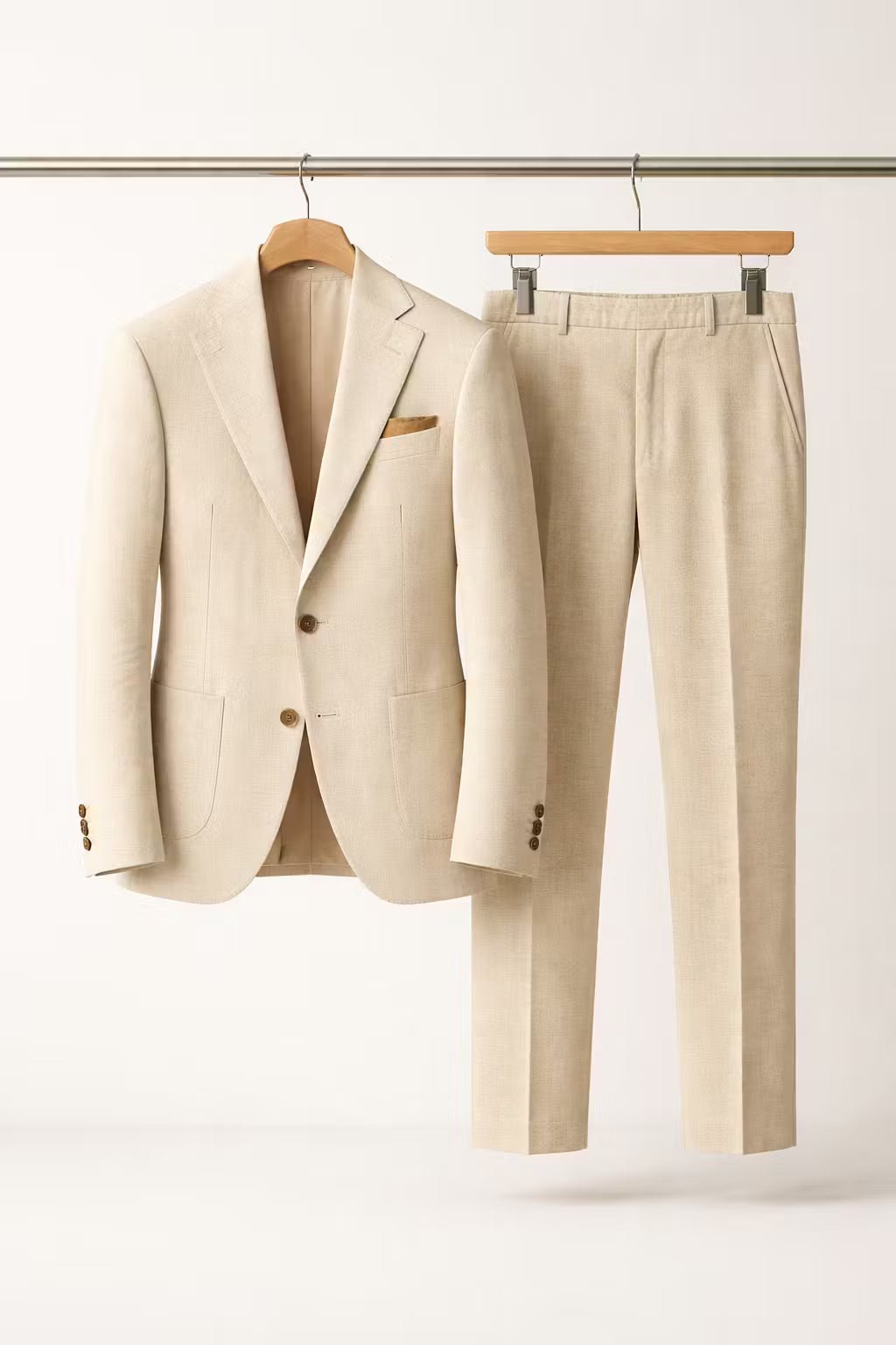 Costume business pour homme en nylon durable – ensemble deux pièces ajusté pour les réunions, les mariages et les événements formels