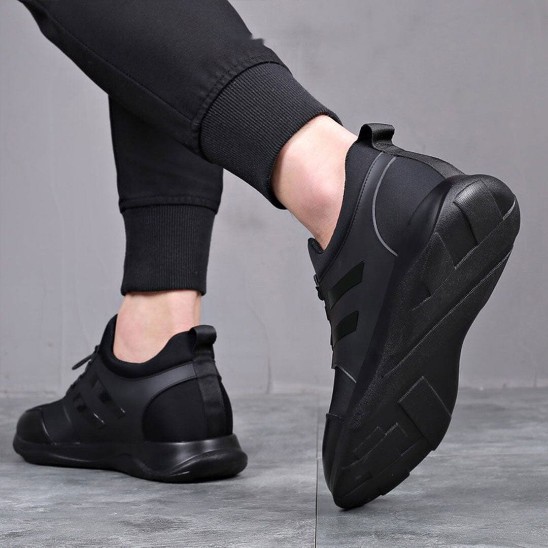 Men’s All-Weather Slip-On Sneakers – Elastic Toggle Fastening Cushioned Sole Style for Everyday Walking Travel and Casual City Wear