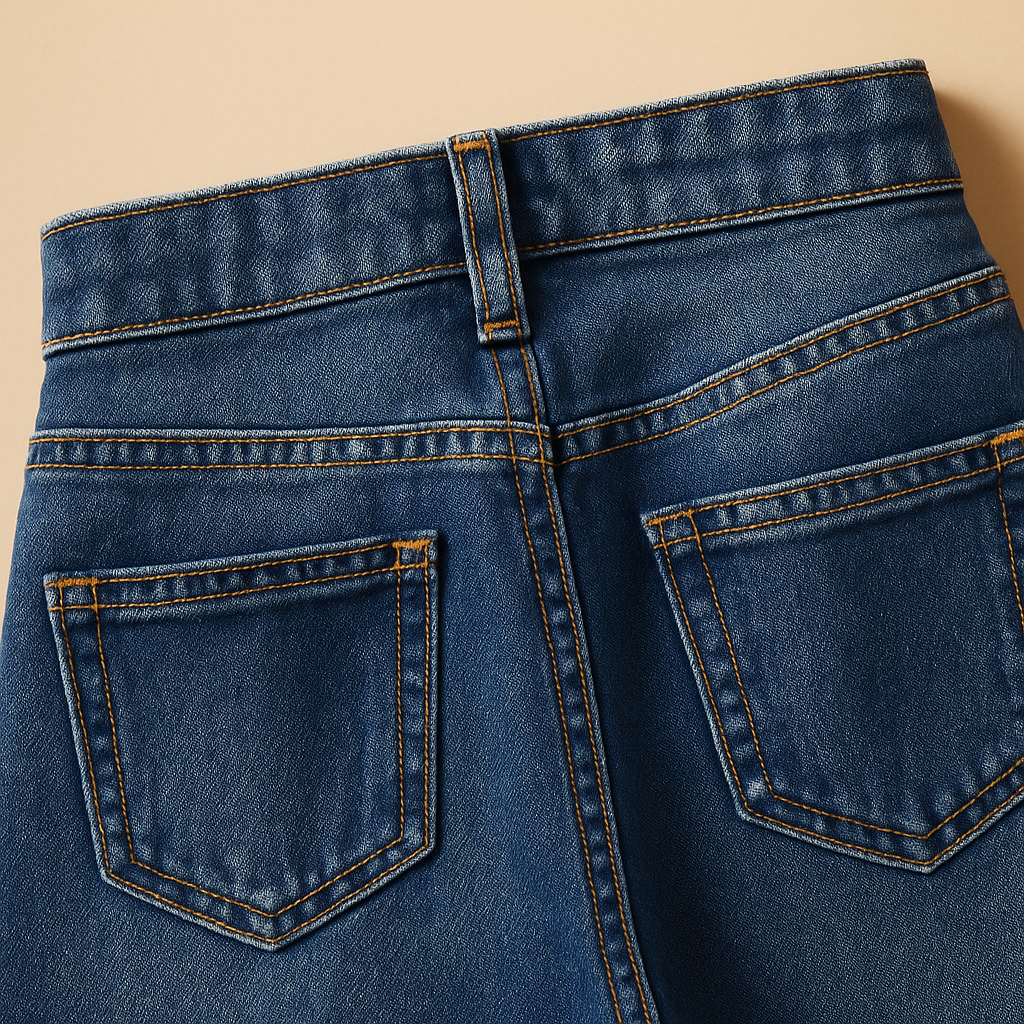 Dámské džíny s vysokým pasem, knoflíky a poklopcem na zip – pohodlný denim s rovnými nohavicemi na každý den