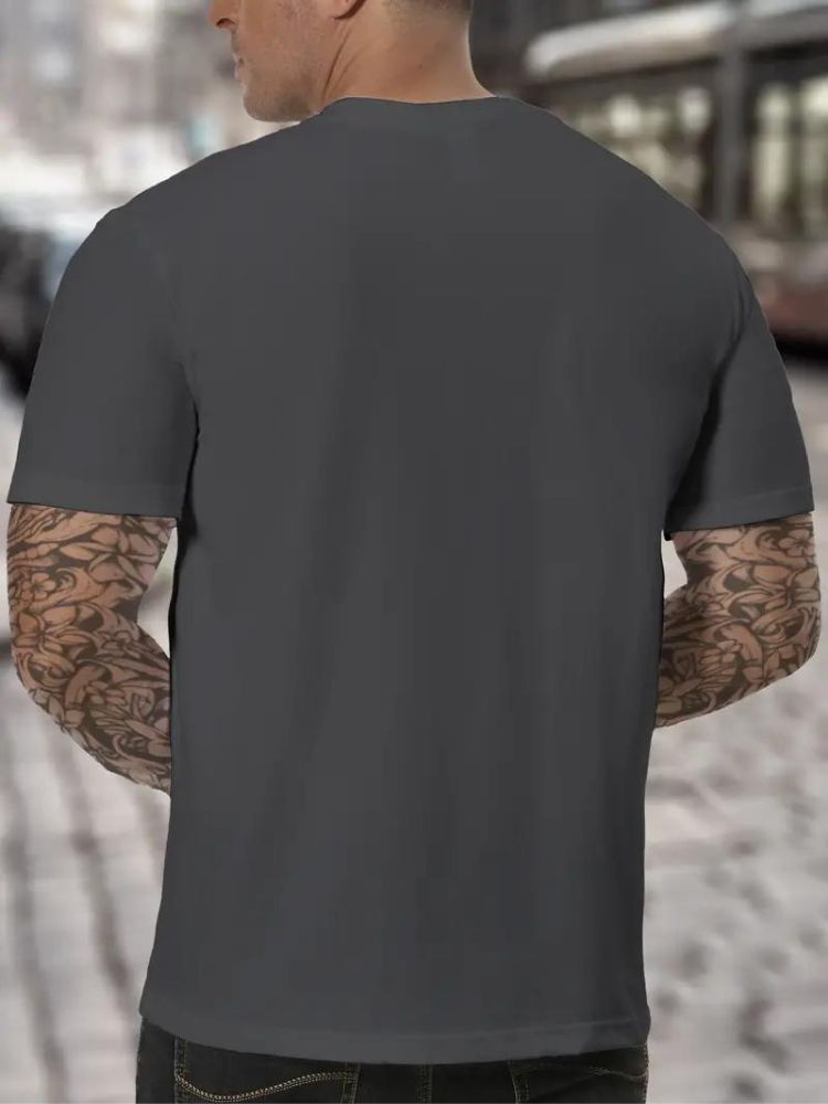 Pánské tričko s vysokým límcem, měkké a pohodlné, s dlouhým rukávem, minimalistické, ležérní, na každodenní vrstvení