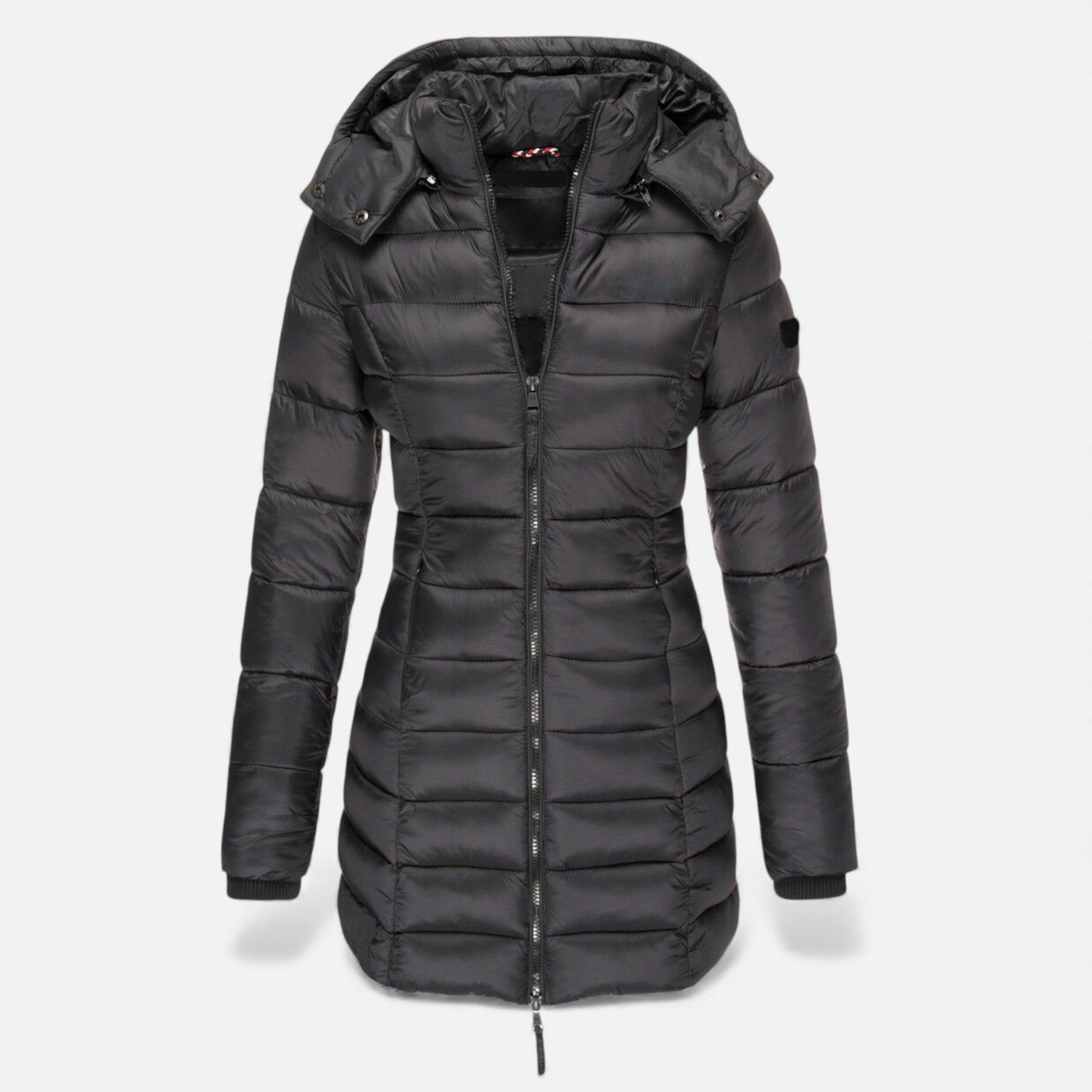 Valmonti | Women’s Puffer Quilted Slim Mid-Length Jacket – Overcoat
