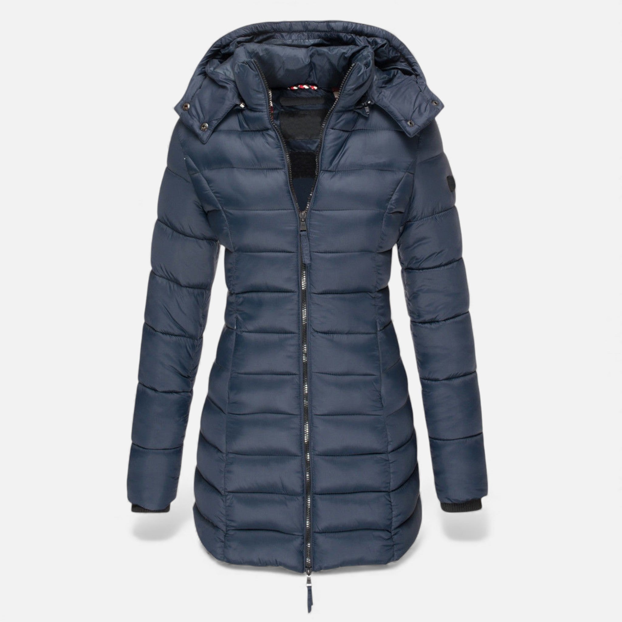 Valmonti | Women’s Puffer Quilted Slim Mid-Length Jacket – Overcoat
