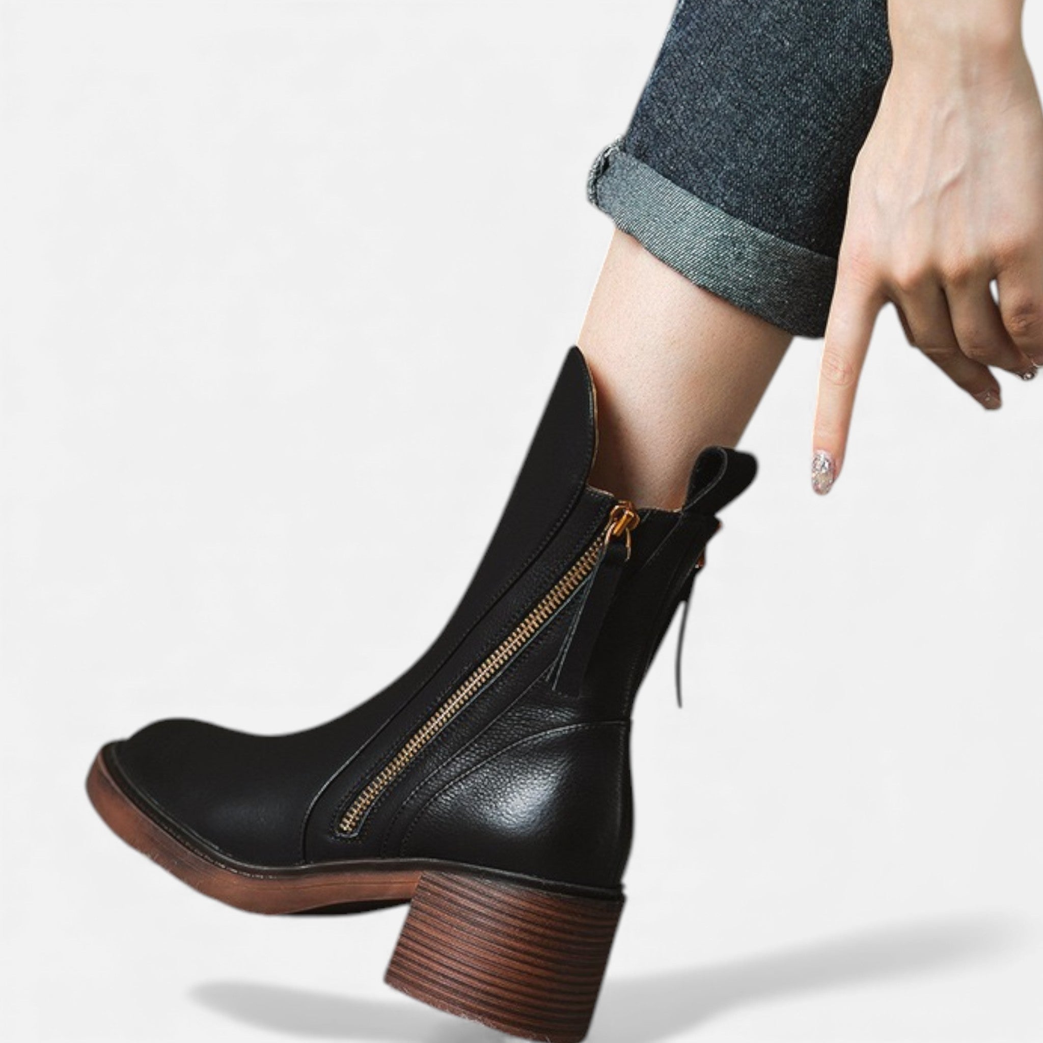 Valmonti | Women’s Classic British‑Style Leather Boots