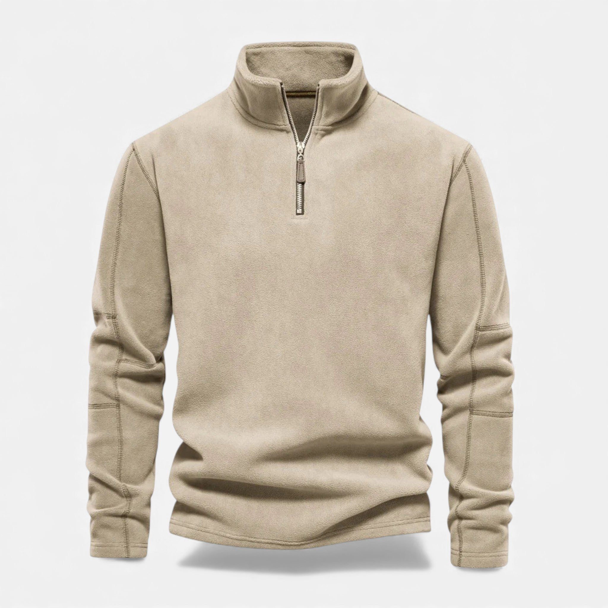 Valmonti | Men’s Fleece Zipper Pullover – Stand-Collar Sweatshirt