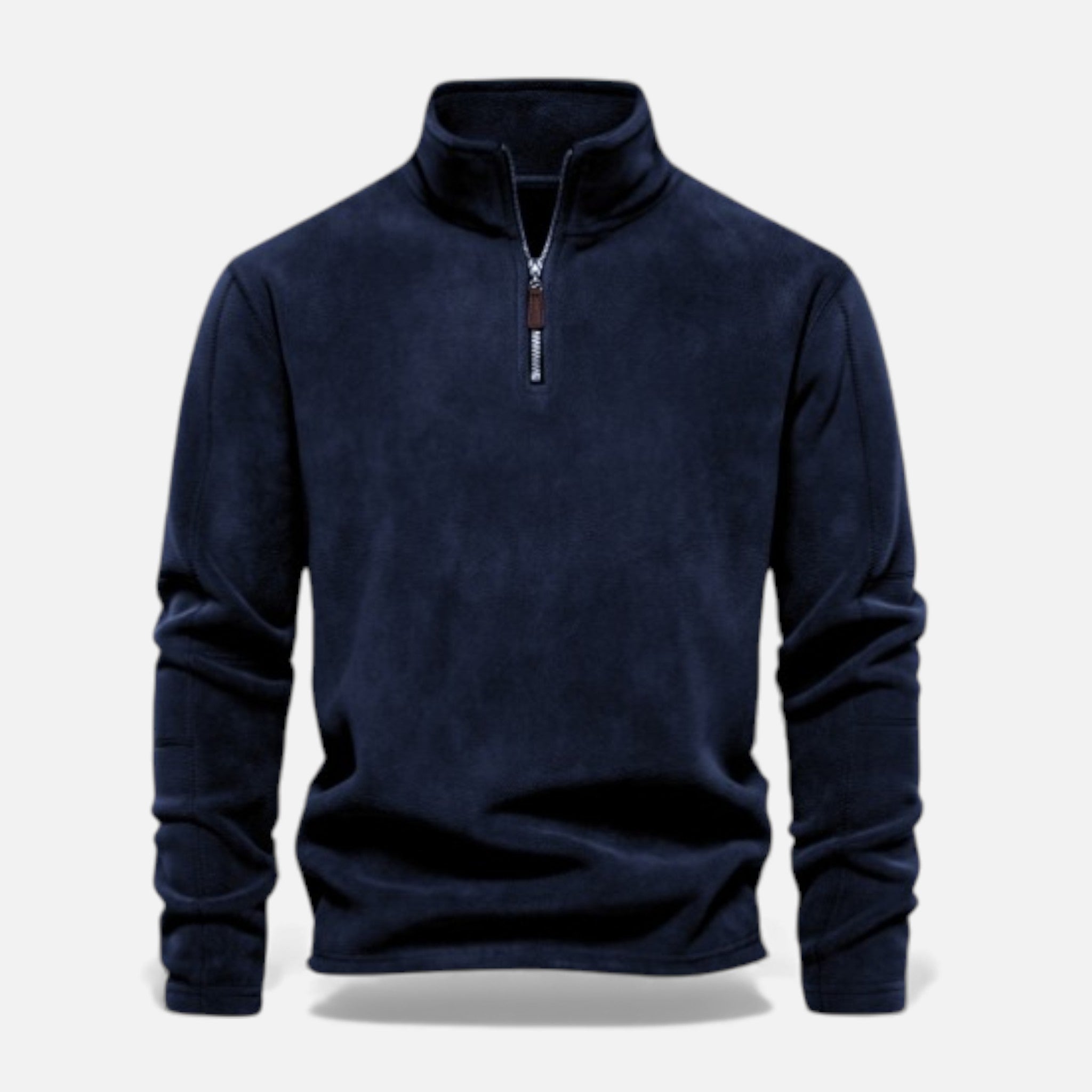 Valmonti | Men’s Fleece Zipper Pullover – Stand-Collar Sweatshirt