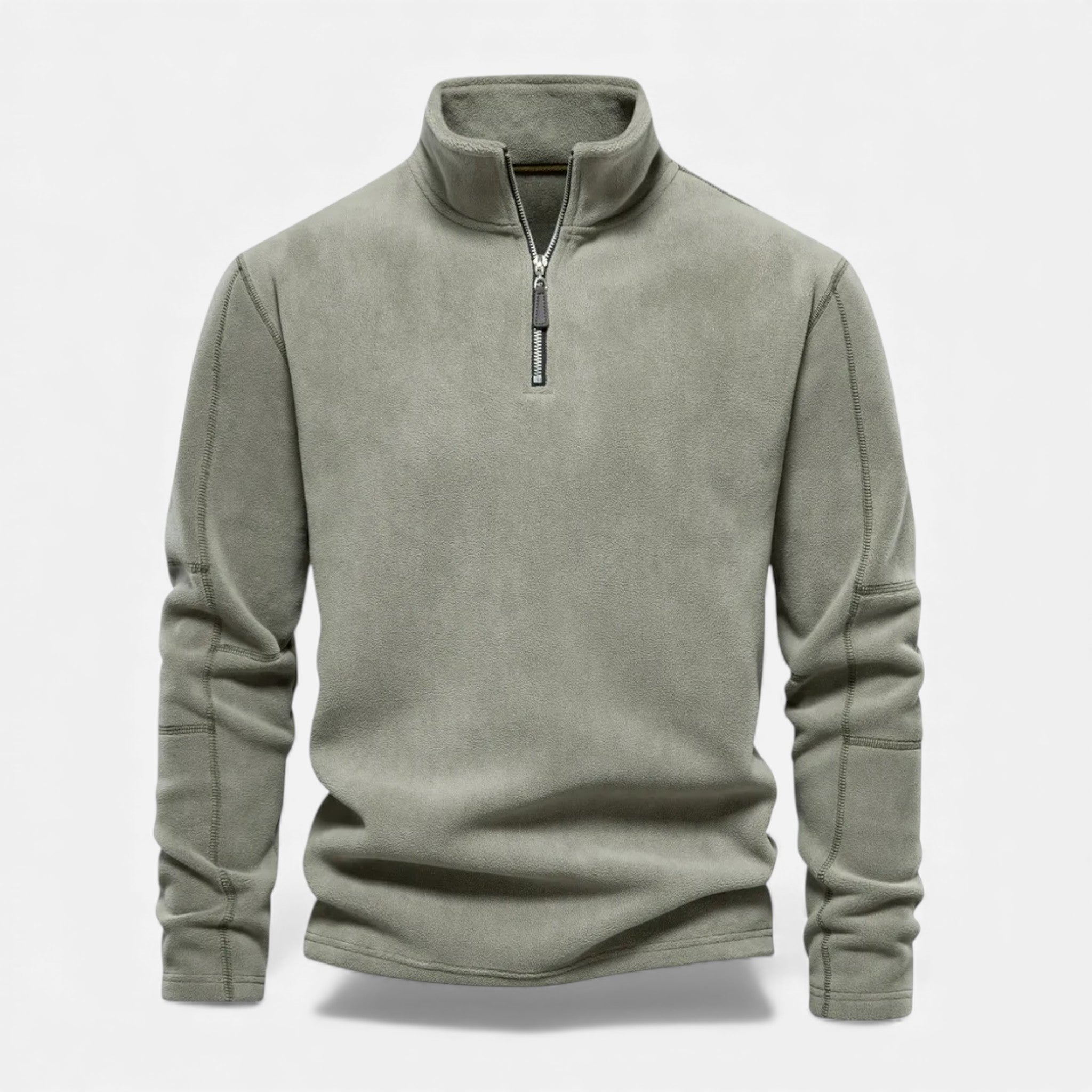 Valmonti | Men’s Fleece Zipper Pullover – Stand-Collar Sweatshirt