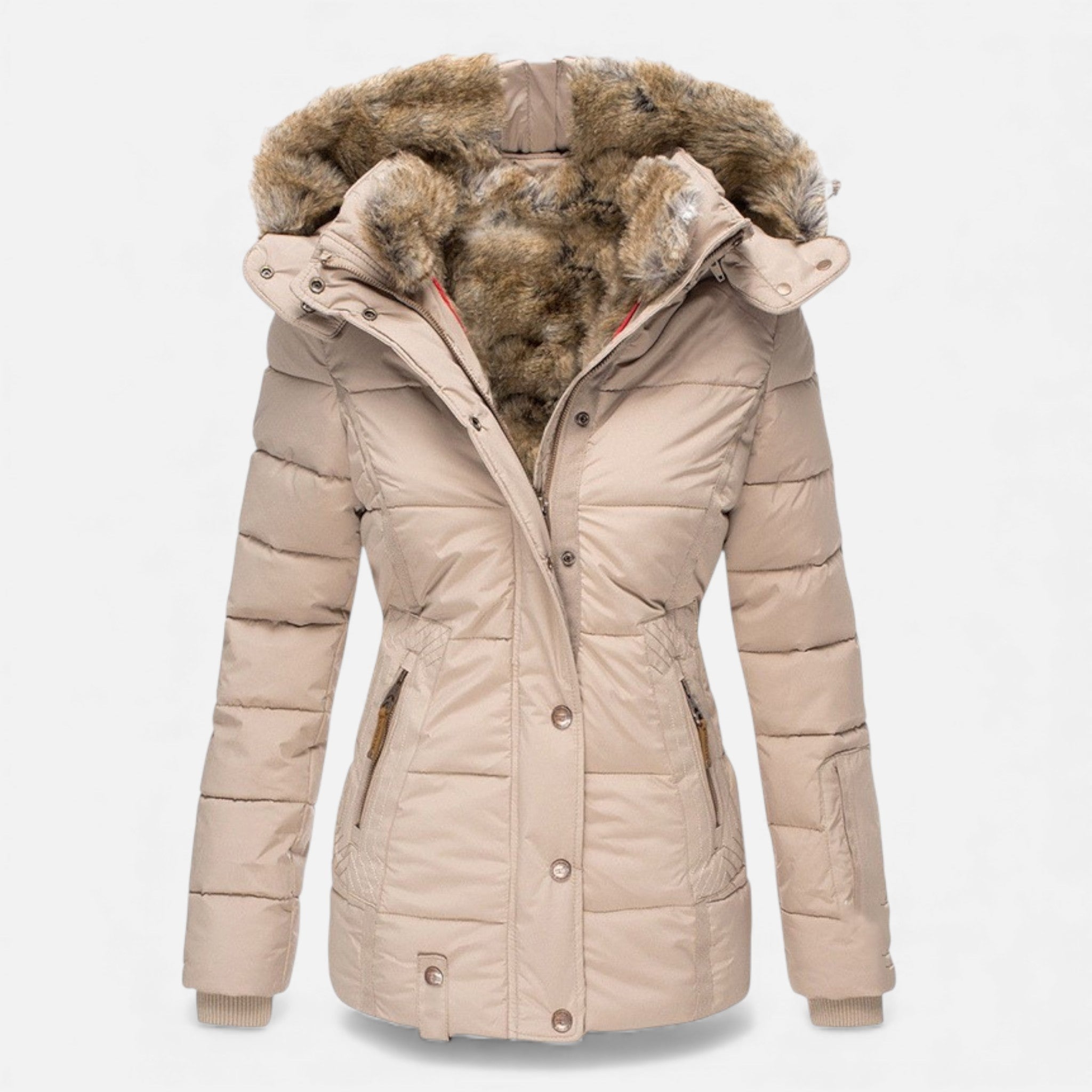 Valmonti | Women’s Cotton Zip-Up Hooded Jacket – Slim Classic Jacket