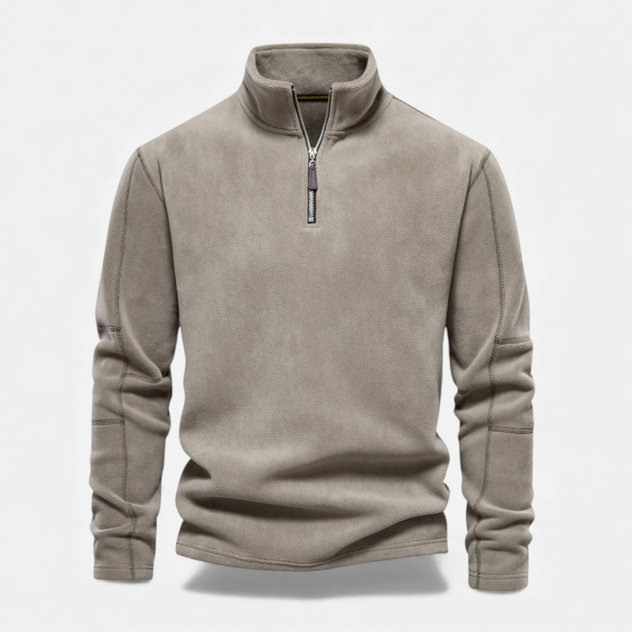 Valmonti | Men’s Fleece Zipper Pullover – Stand-Collar Sweatshirt
