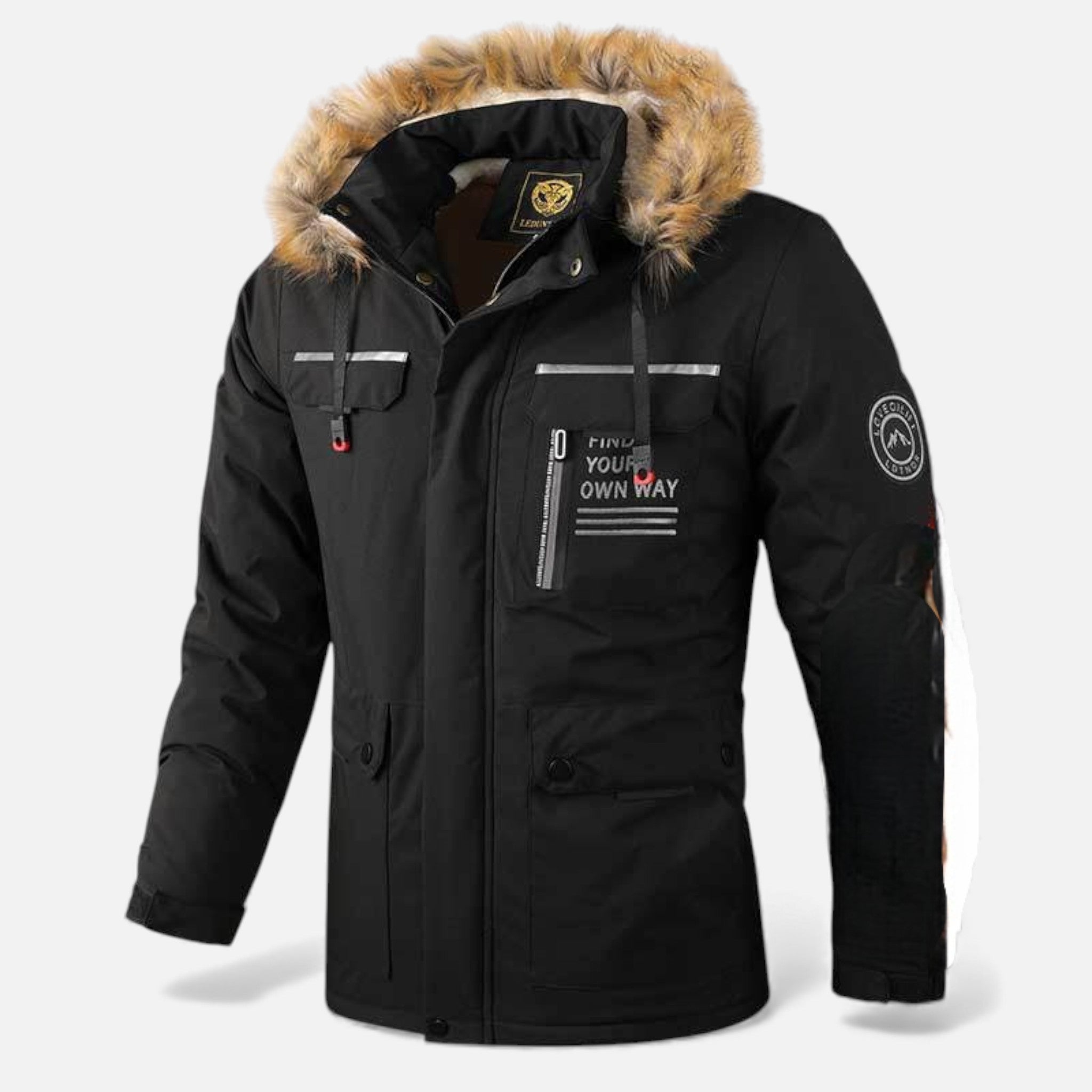 Valmonti | Men’s Windproof Parka – Classic Insulated Hooded Parka