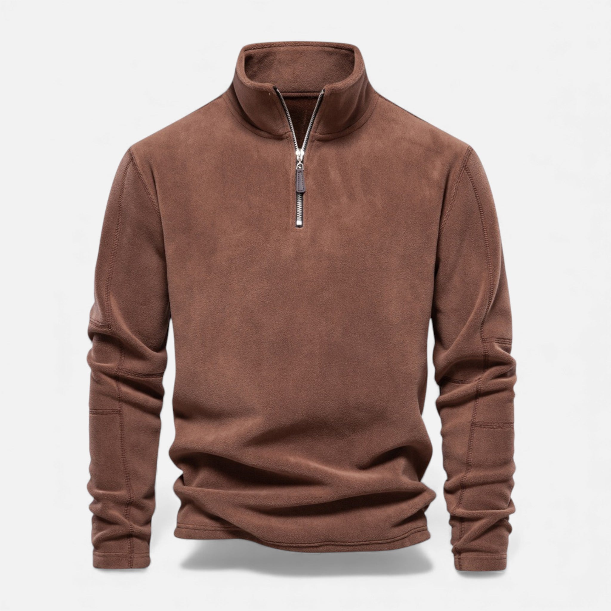 Valmonti | Men’s Fleece Zipper Pullover – Stand-Collar Sweatshirt