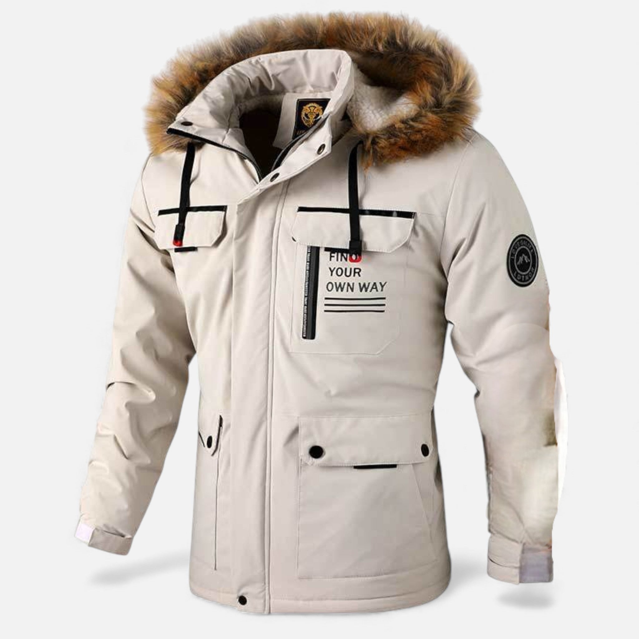 Valmonti | Men’s Windproof Parka – Classic Insulated Hooded Parka