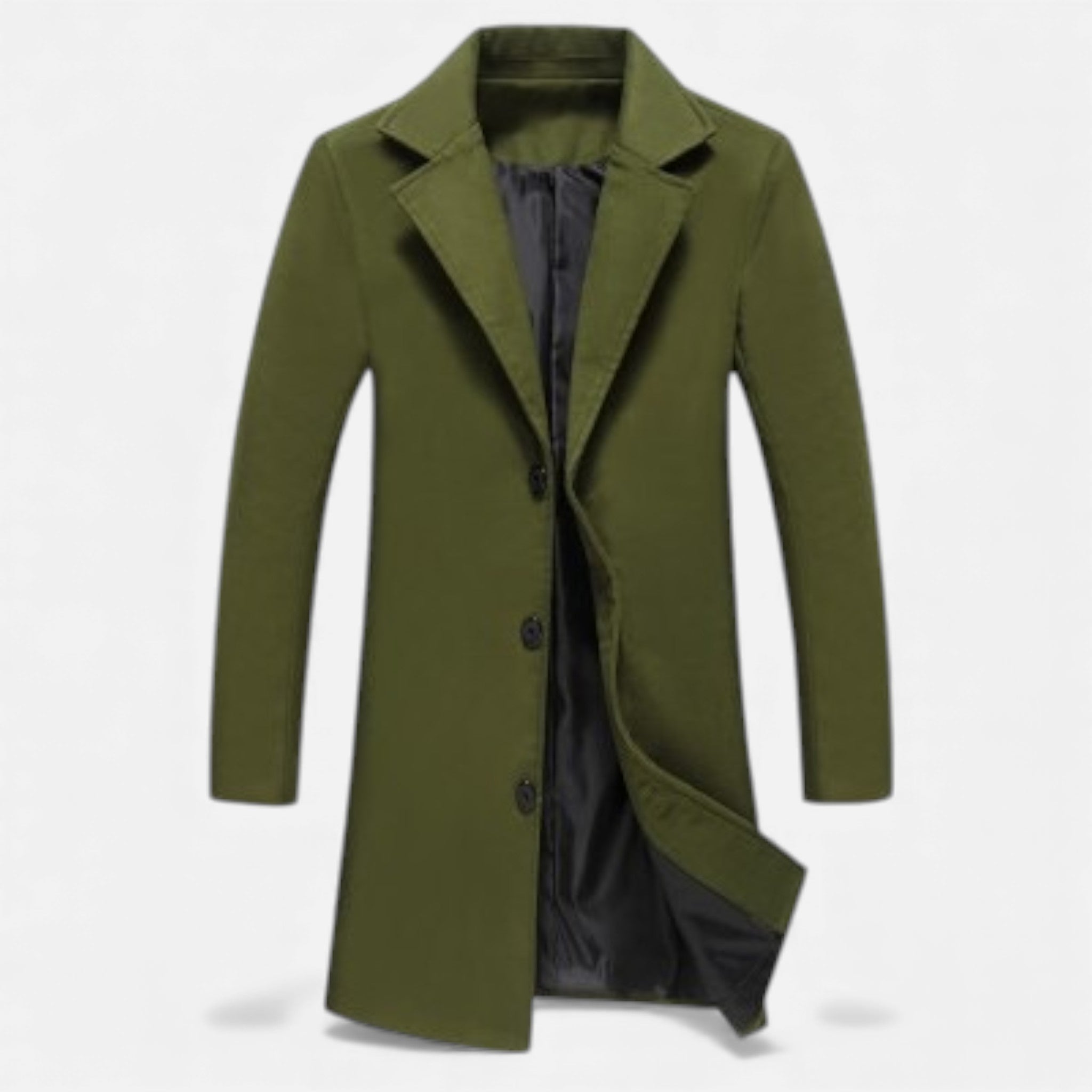 Valmonti | Men’s Wool Overcoat – Classic Business Coat