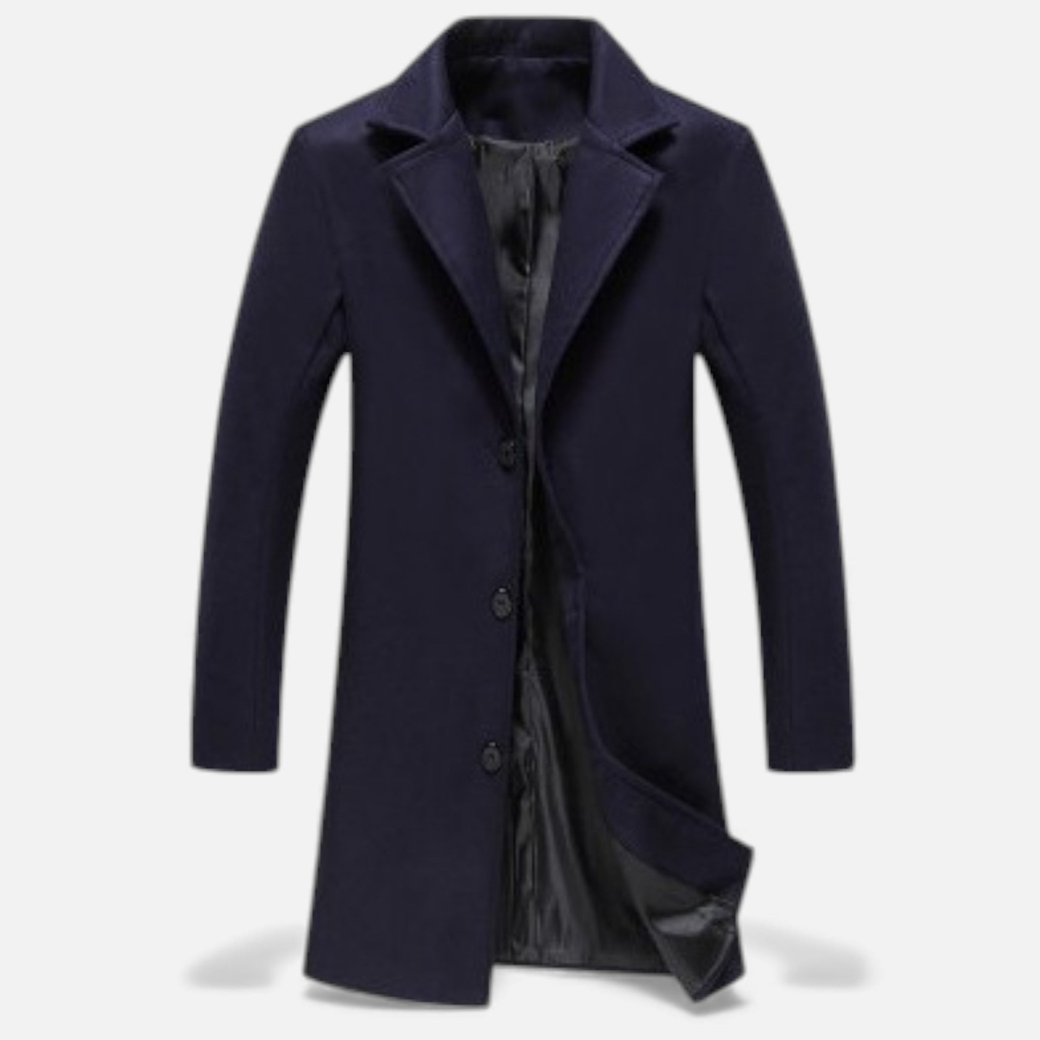 Valmonti | Men’s Wool Overcoat – Classic Business Coat