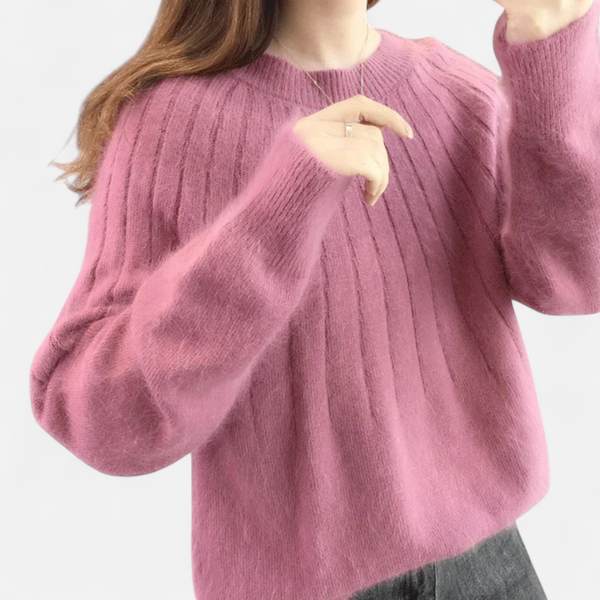 Valmonti | Women’s Knit Sweater – Soft Timeless Elegance
