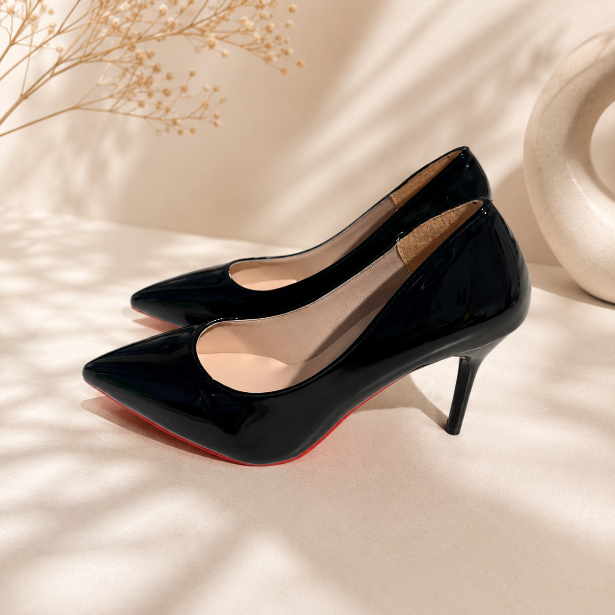 Décolleté da donna a punta con tacco a stiletto – décolleté lucide con tacco alto per eventi e serate eleganti