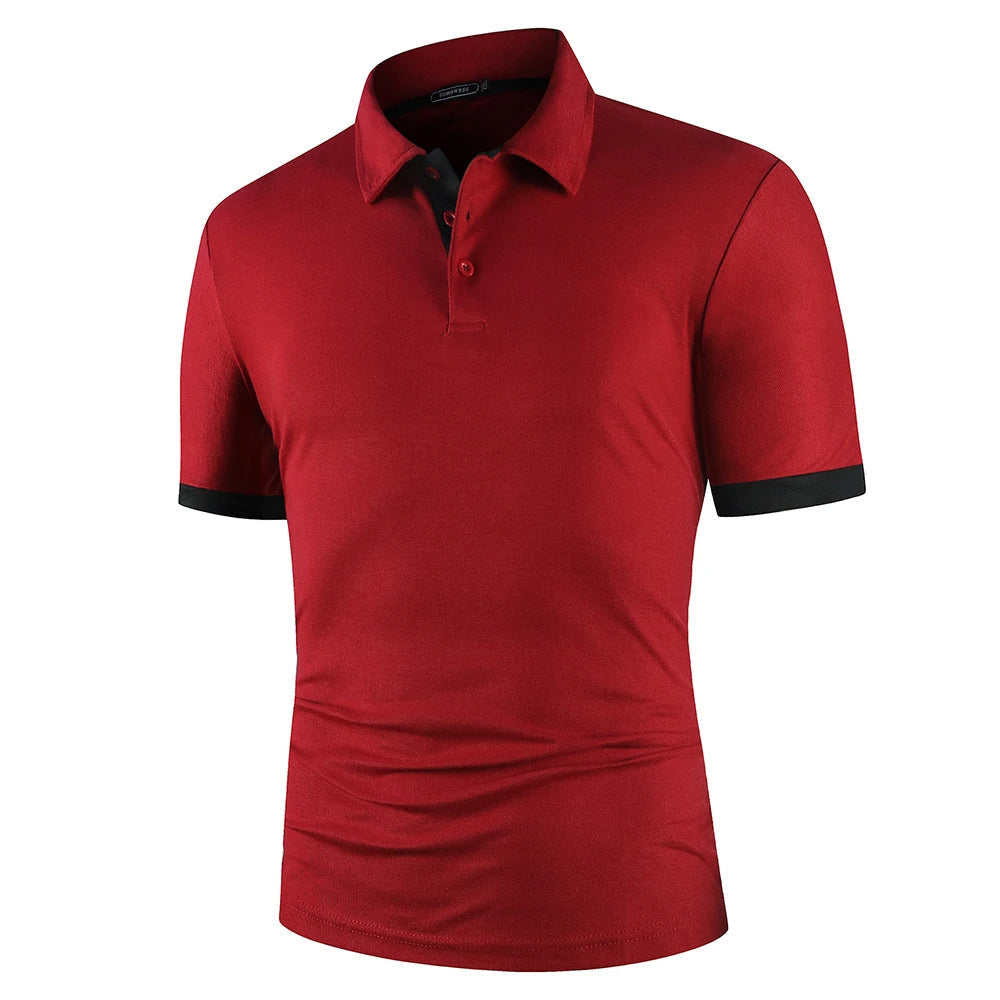 Męska klasyczna letnia koszulka polo Lekka Oddychająca Wygodna Elegancka na co dzień