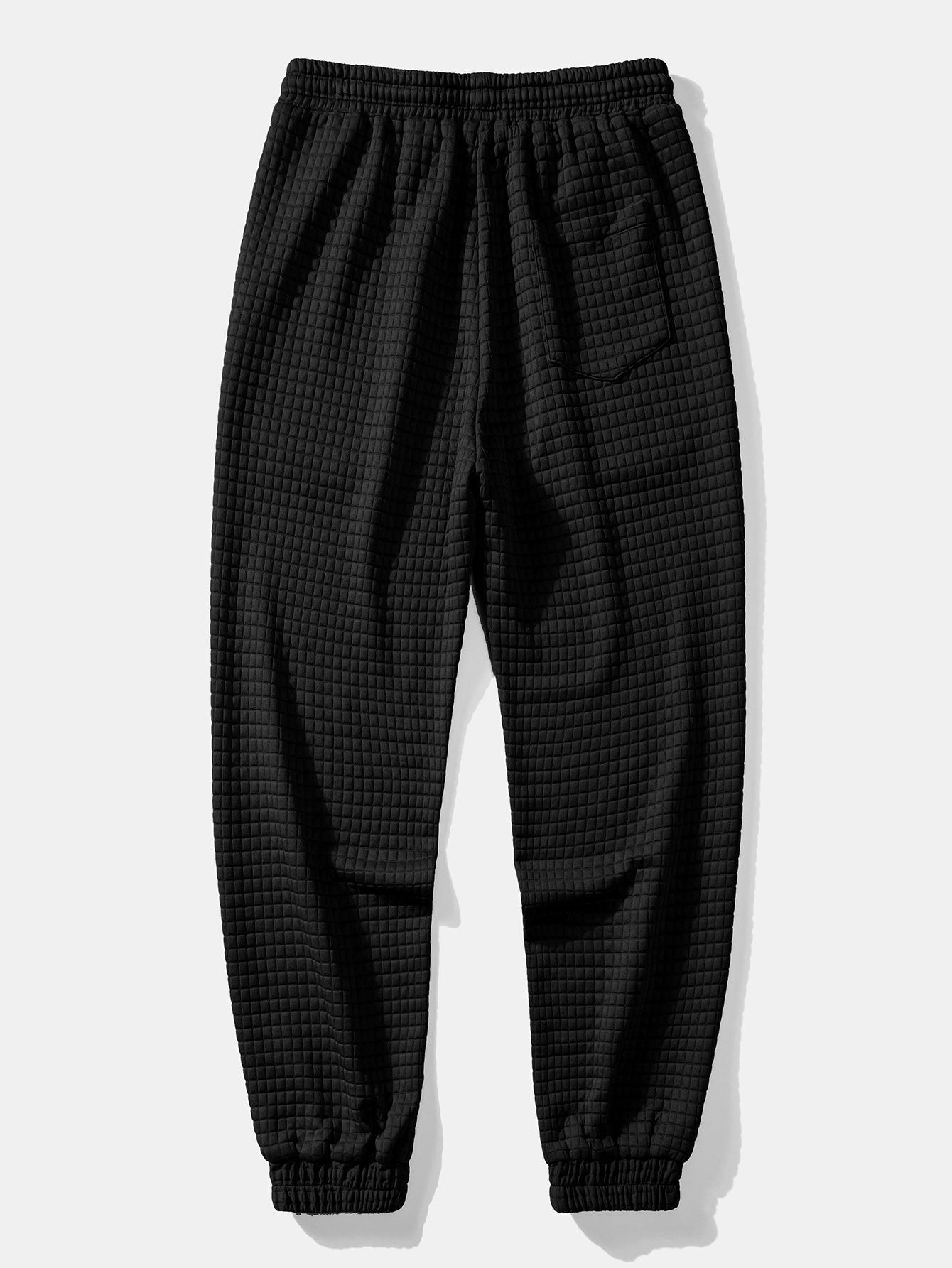 Pánská souprava s tričkem s vaflovou strukturou a joggery – texturovaný ležérní outfit pro vrstvení