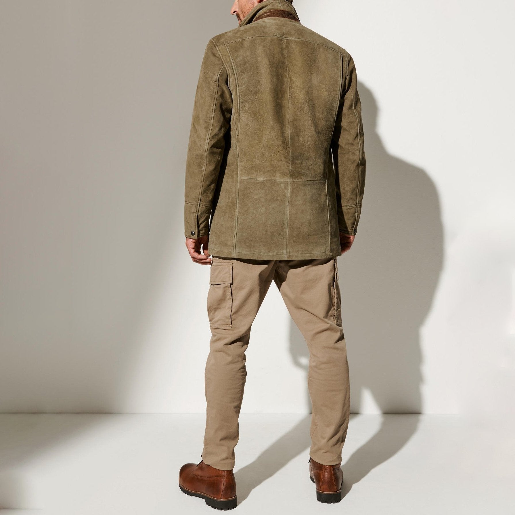 Men’s Tailored Suede Blazer Jacket – Refined Layer for Autumn and Winter Wear