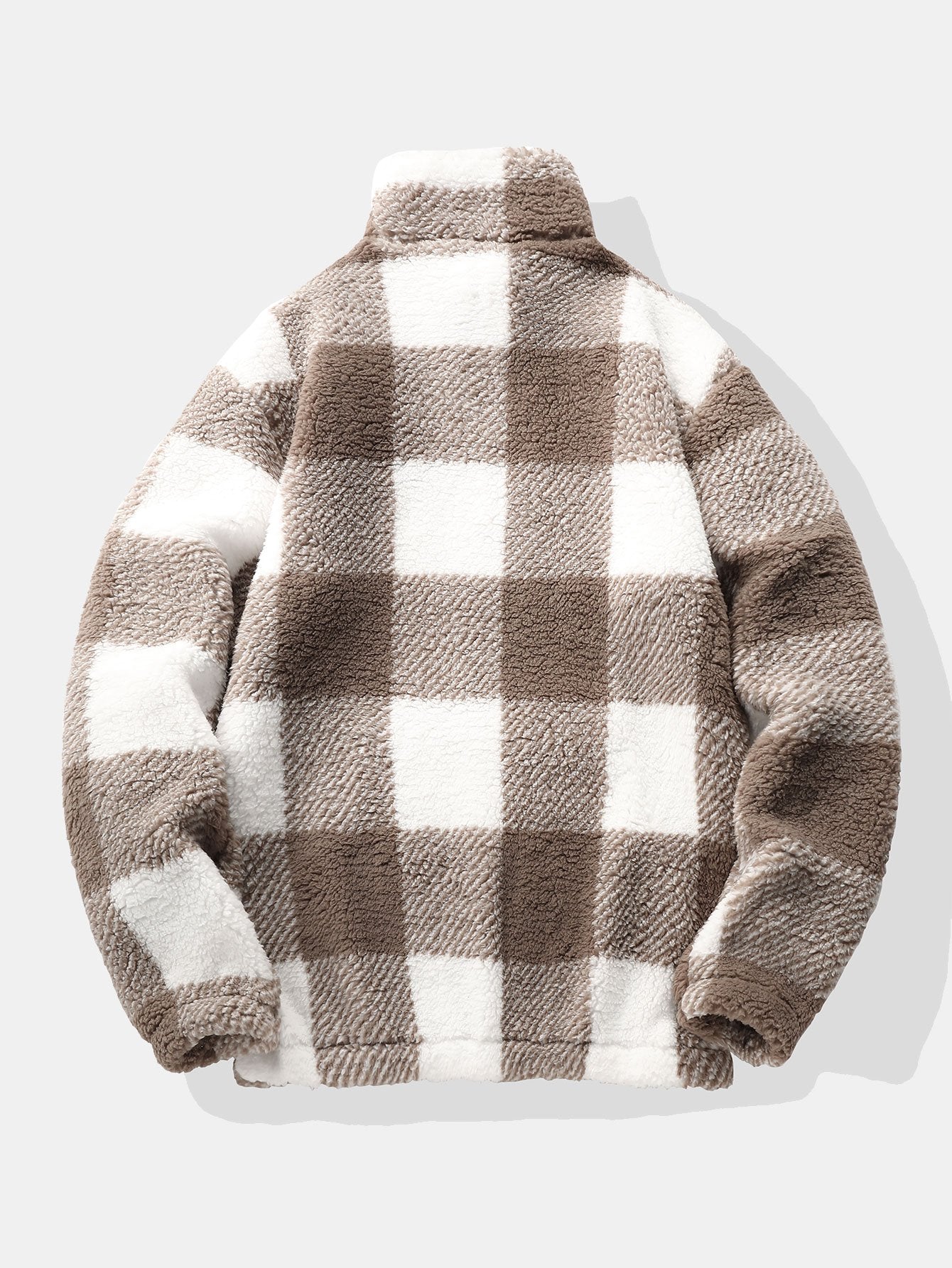 Men’s Teddy Fleece Quarter-Zip Sweatshirt – Relaxed Winter Pullover