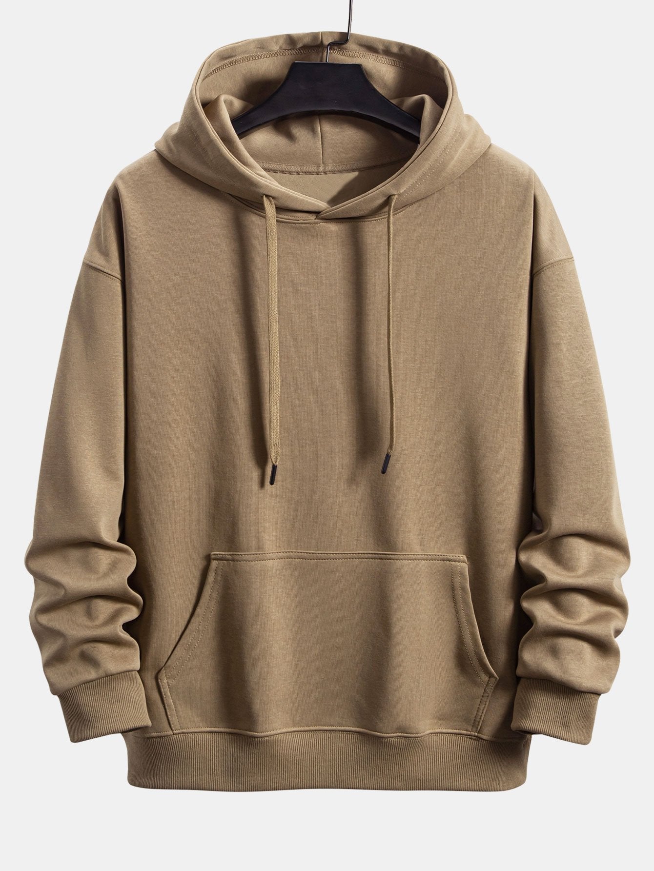 Men’s Basic Tracksuit Set – Pullover Hoodie and Cuffed Joggers for Daily Comfort