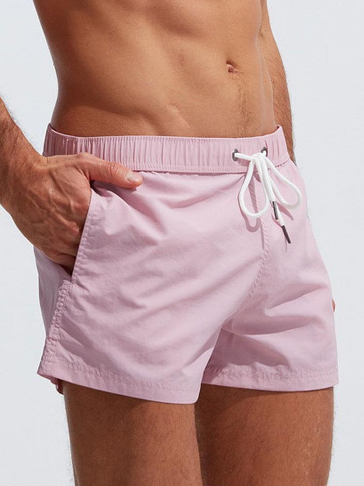 Short de bain homme en nylon, longueur courte – à cordon, indispensable pour la plage et les vacances