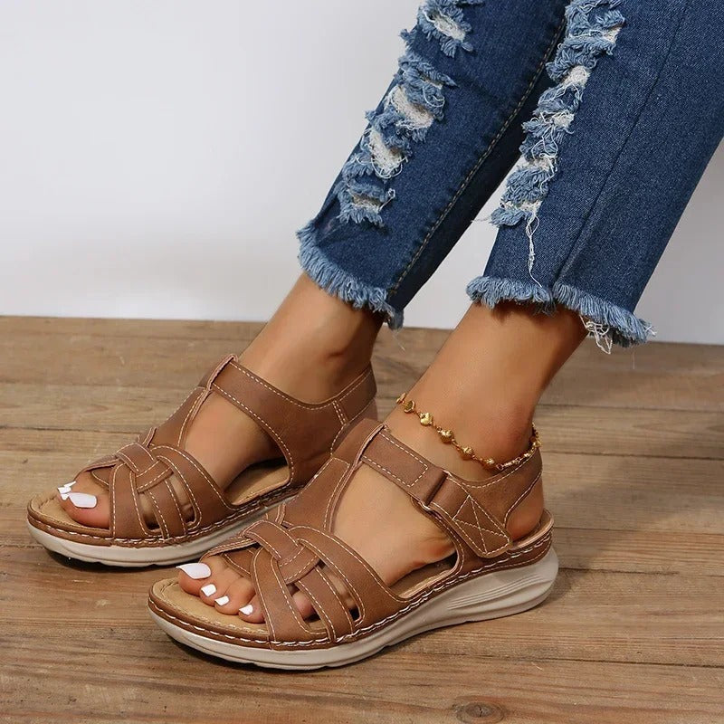 Women’s Leather Sandals – Comfortable Supportive Elegant Everyday Summer Footwear