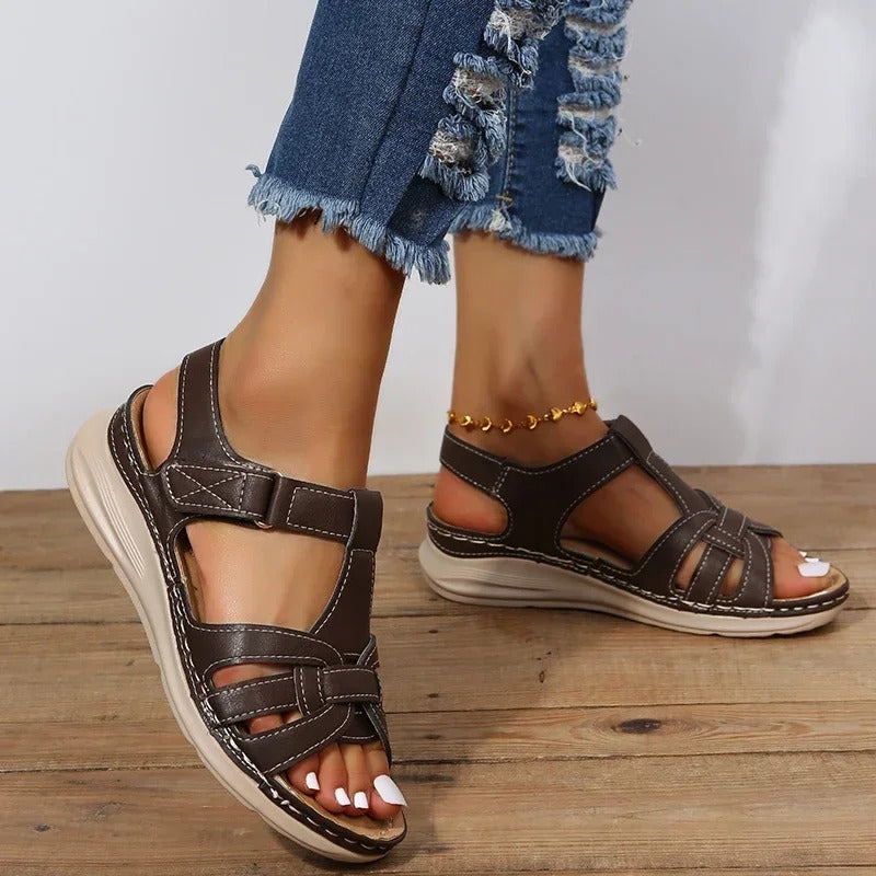 Women’s Leather Sandals – Comfortable Supportive Elegant Everyday Summer Footwear
