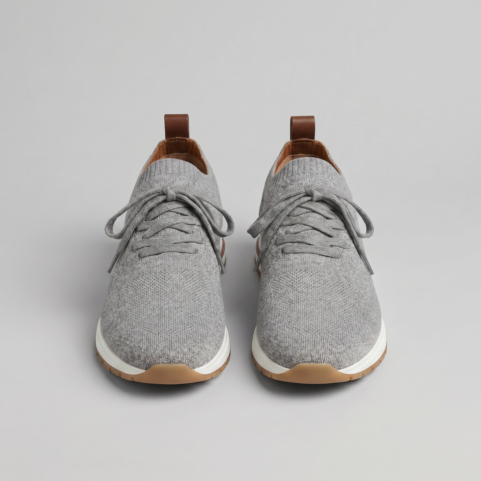 Scarpe da ginnastica da uomo con tomaia in maglia, dettagli con lacci, scarpe da tutti i giorni