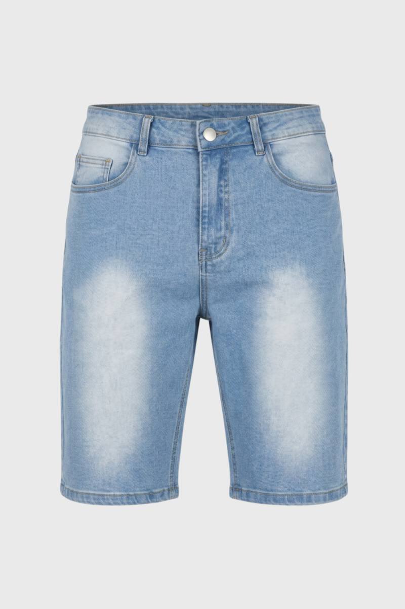 Herre denimshorts, slim fit, falmet casual snit